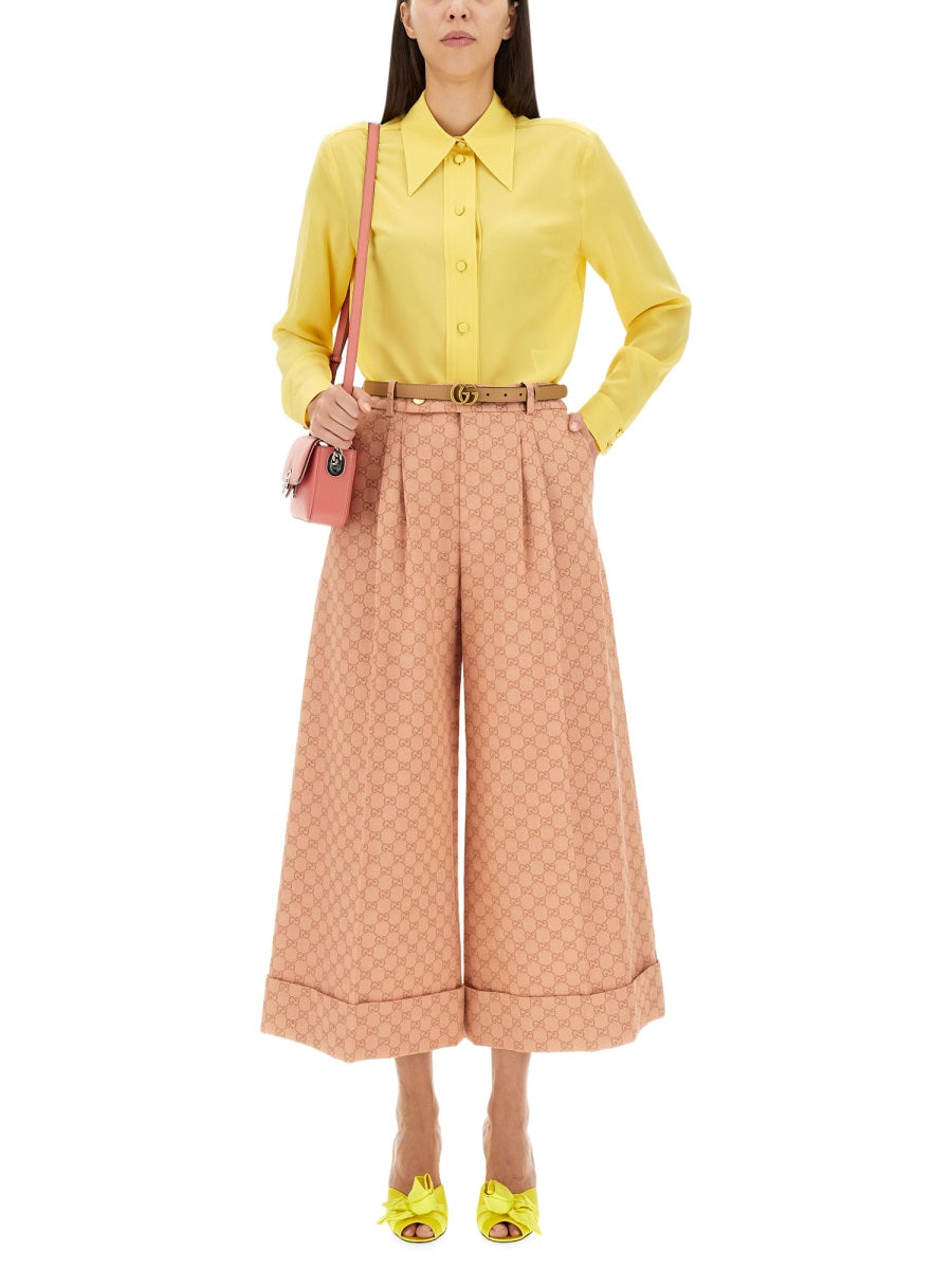 Gucci Women Crepe De Chine And Silk Shirt GUCCI