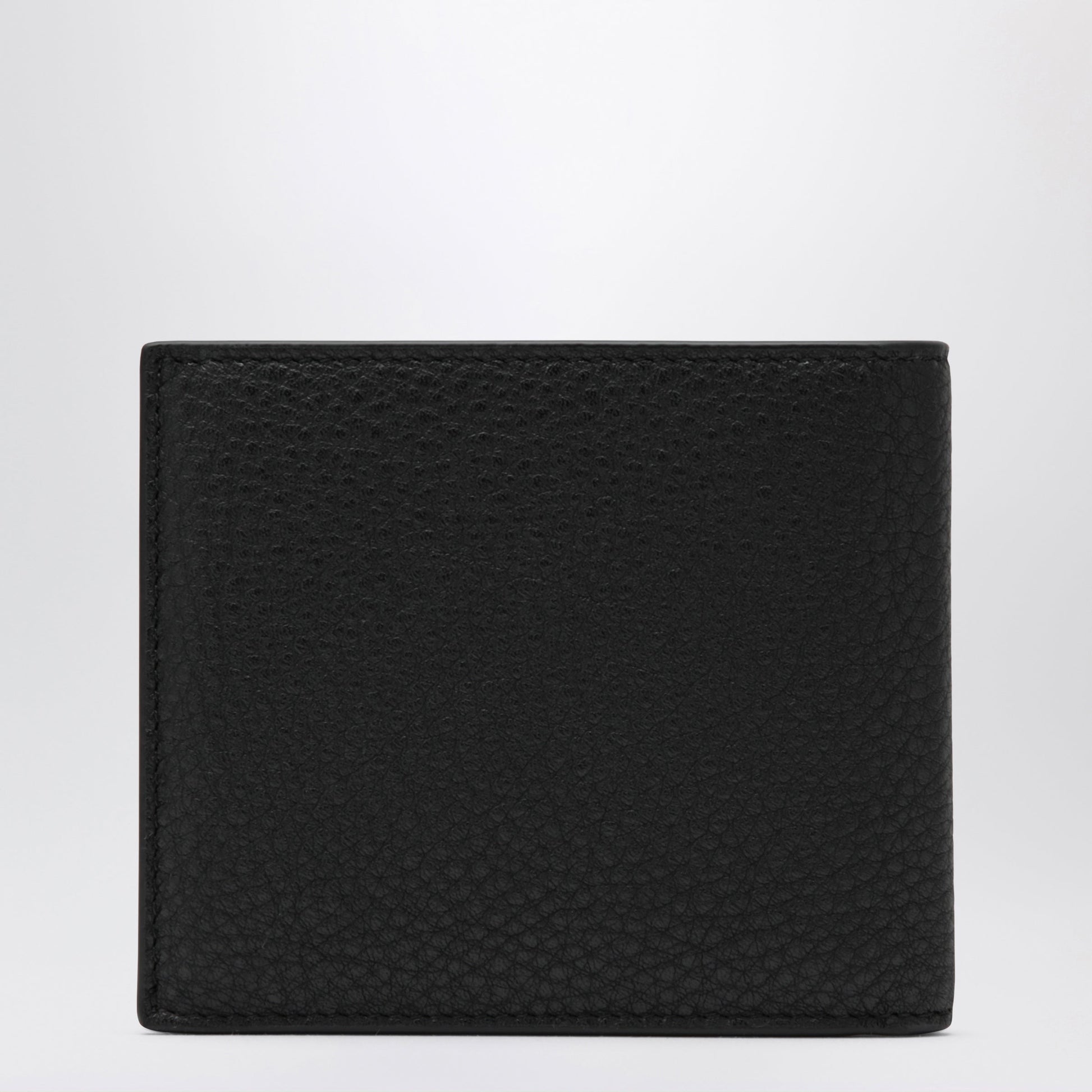 Balenciaga Black Grained Leather Card Holder With Logo Men BALENCIAGA