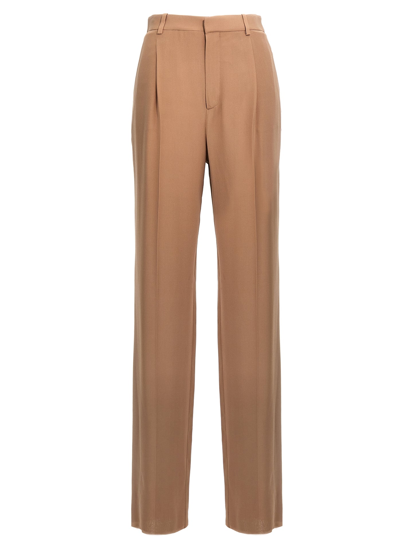 Saint Laurent Women Crepe Silk Pants SAINT LAURENT
