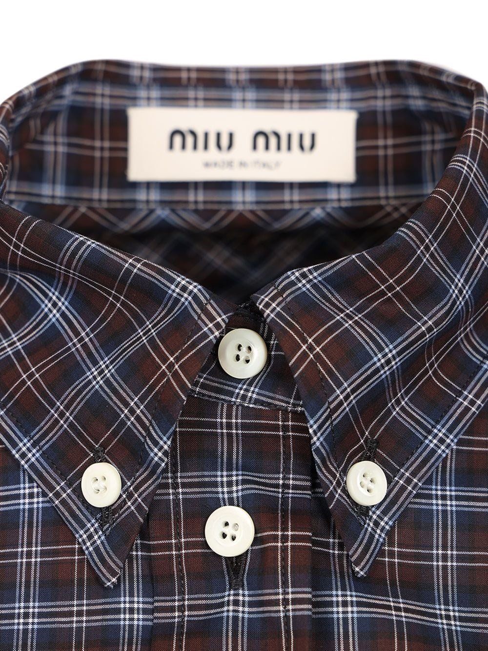 Miu Miu Women Tartan Shirt MIU MIU