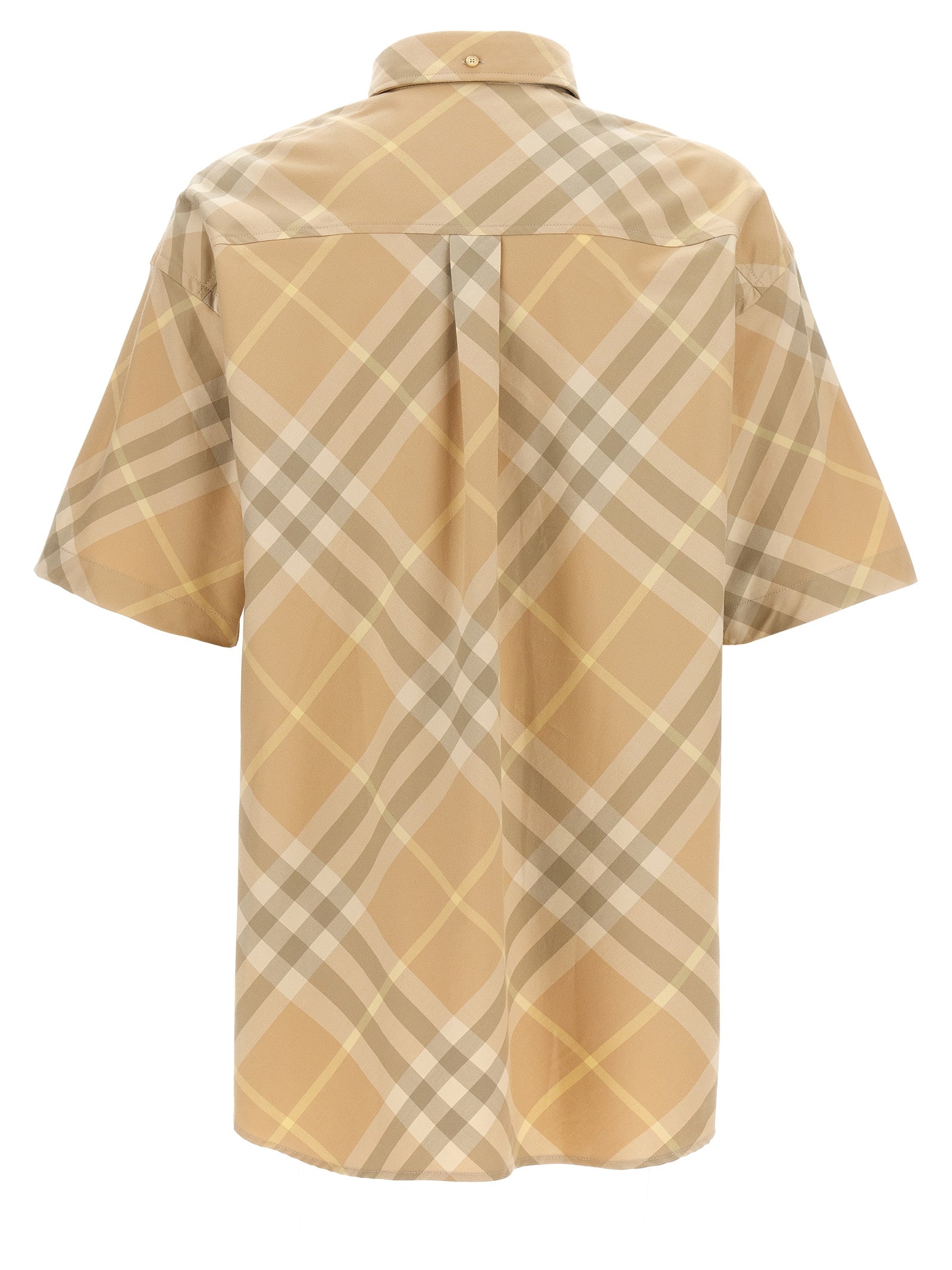 Burberry Men Logo Embroidery Check Shirt BURBERRY