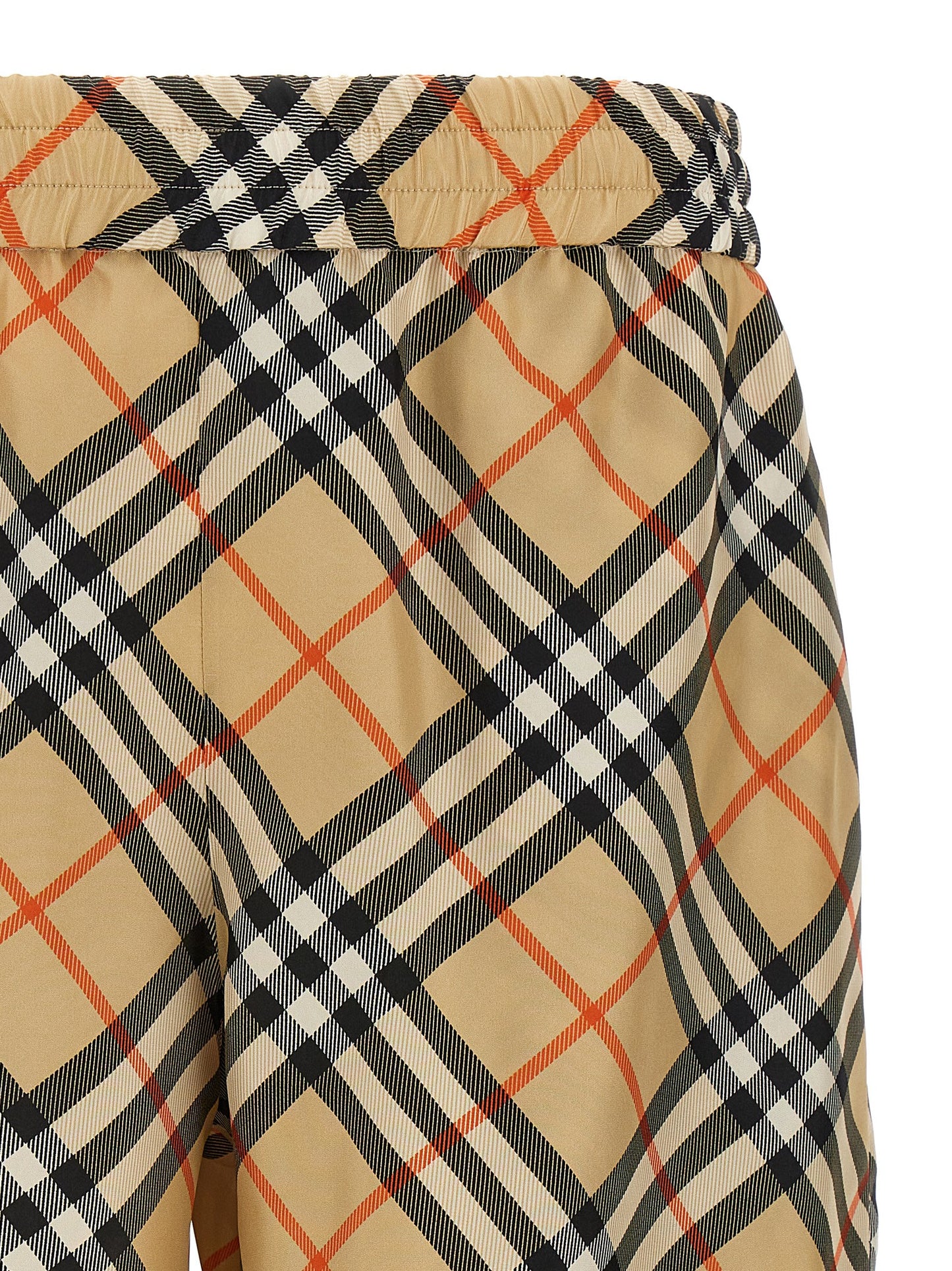 Burberry Men Check Silk Bermuda Shorts BURBERRY