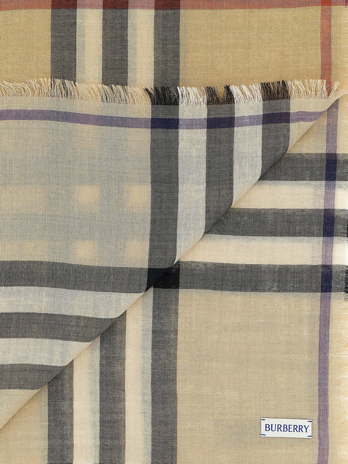 Burberry Men Check Reversible Scarf BURBERRY