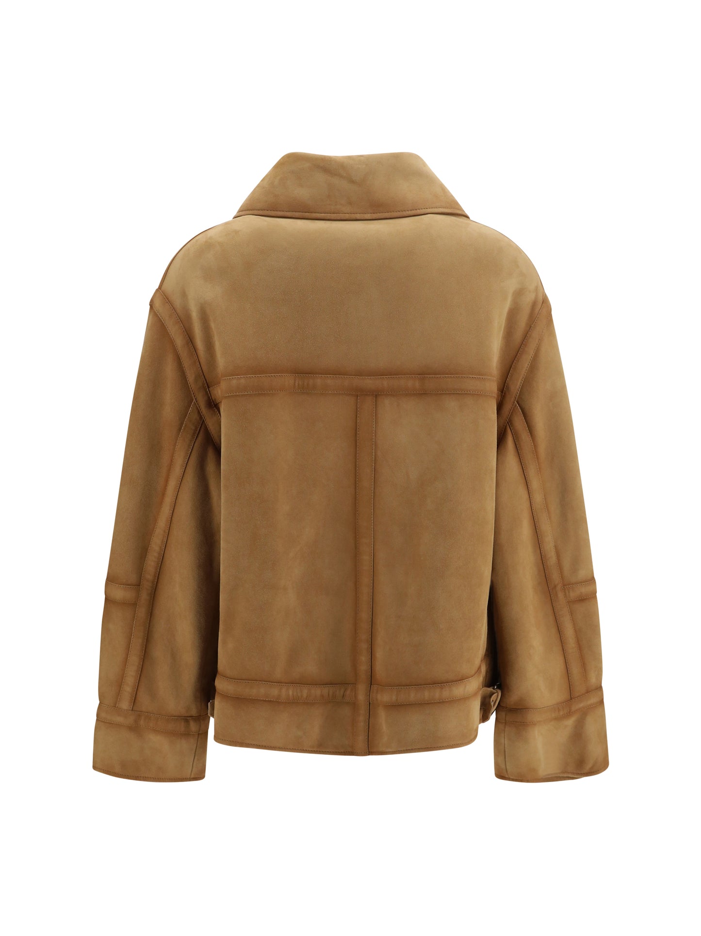 Ermanno Scervino Women Heritage Detail Suede Aviator Bomber Jacket ERMANO SCERVINO
