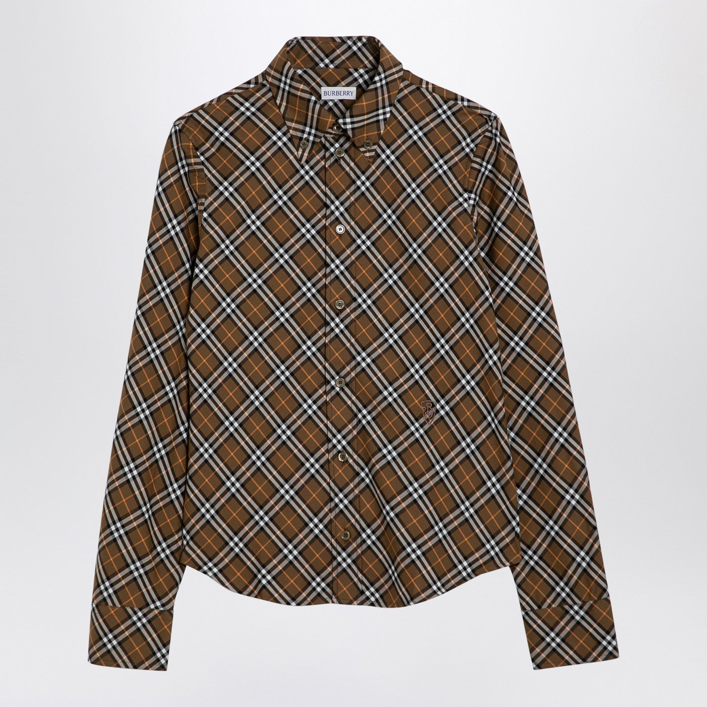 Burberry Oxid-Coloured Check Cotton Shirt Women BURBERRY