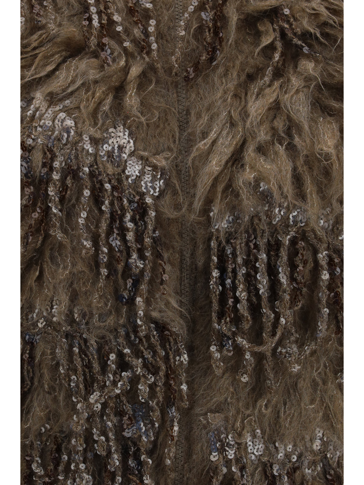 Brunello Cucinelli Women Mohair-Blend Sequin Zip Cardigan BRUNELLO CUCINELLI