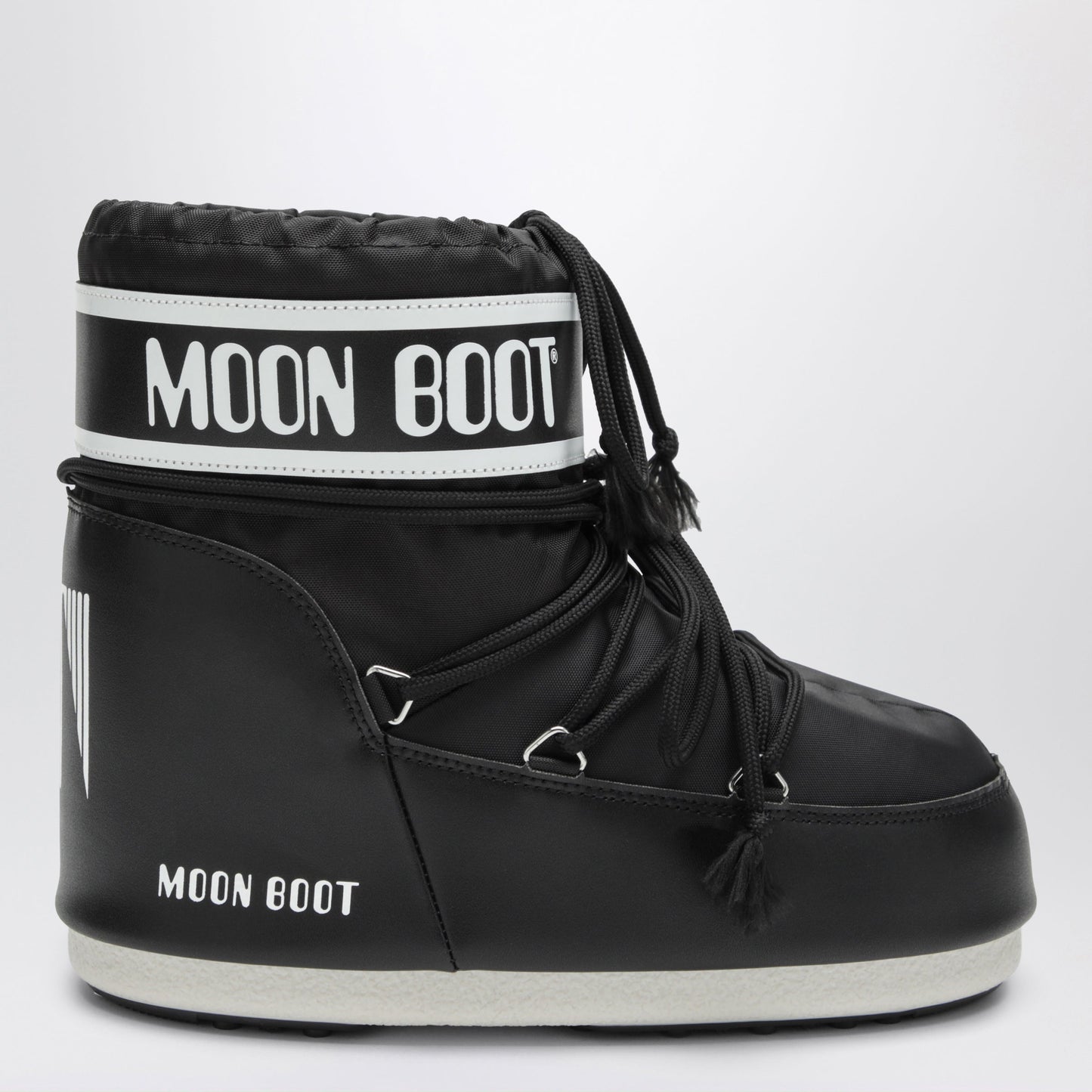 Moon Boot Icon Low Boot In Black Nylon Women MOON BOOT
