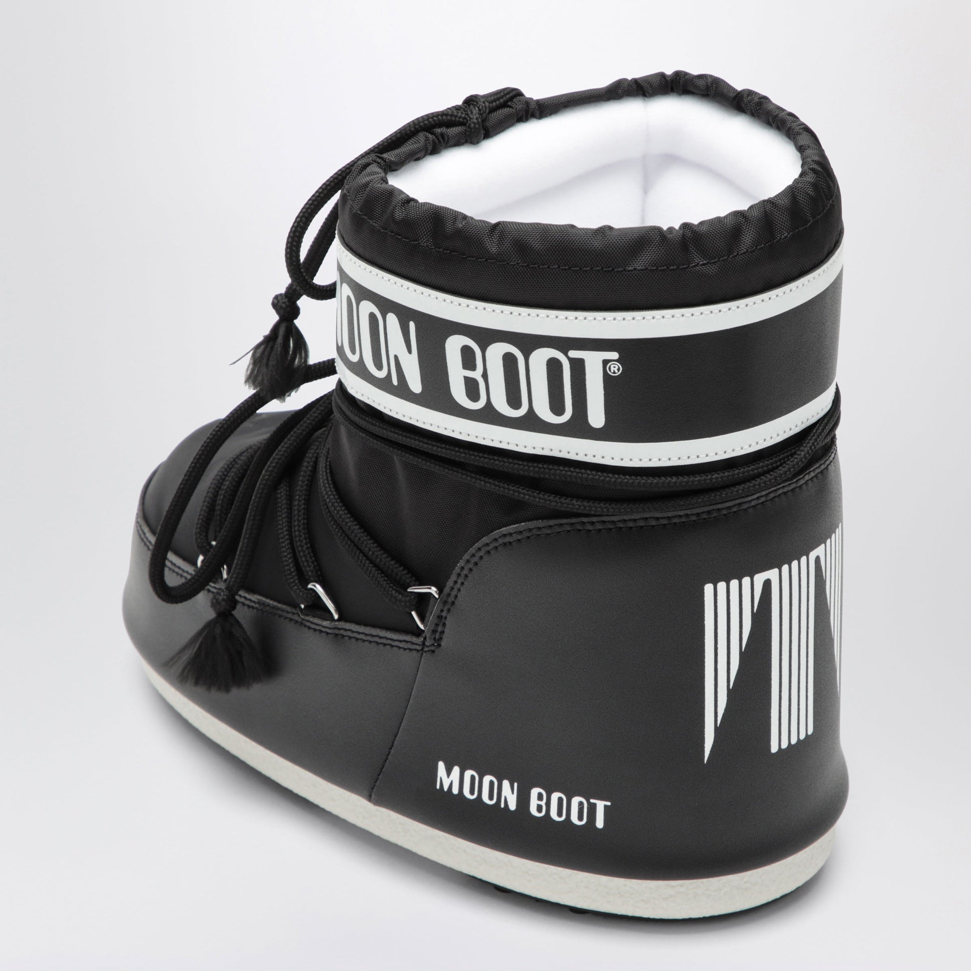 Moon Boot Icon Low Boot In Black Nylon Women MOON BOOT