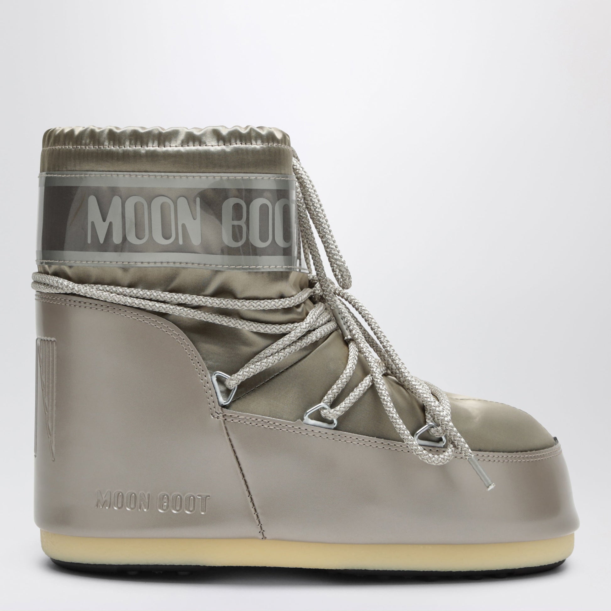 Moon Boot Icon Low Glance Boots In Platinum Women MOON BOOT