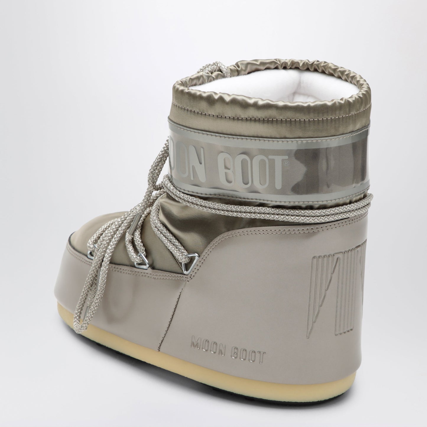 Moon Boot Icon Low Glance Boots In Platinum Women MOON BOOT
