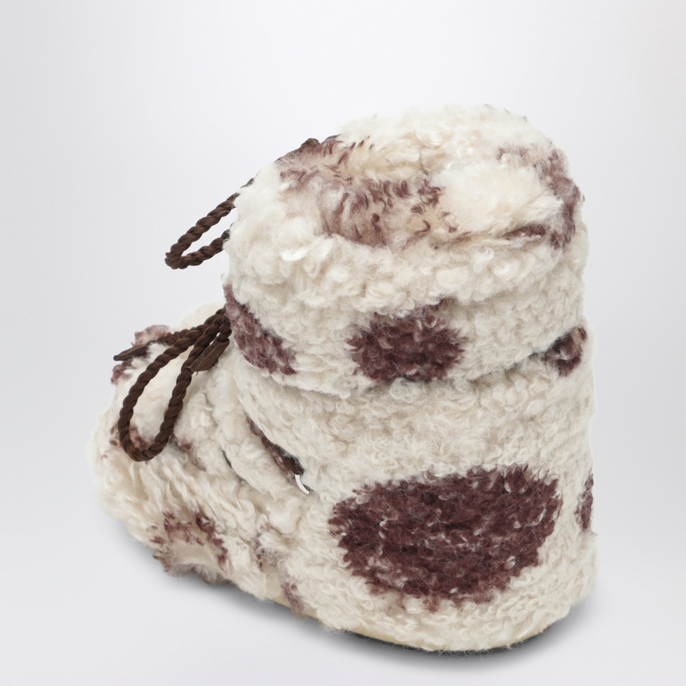 Moon Boot Icon Low Curly Boot With Cow Print Women MOON BOOT