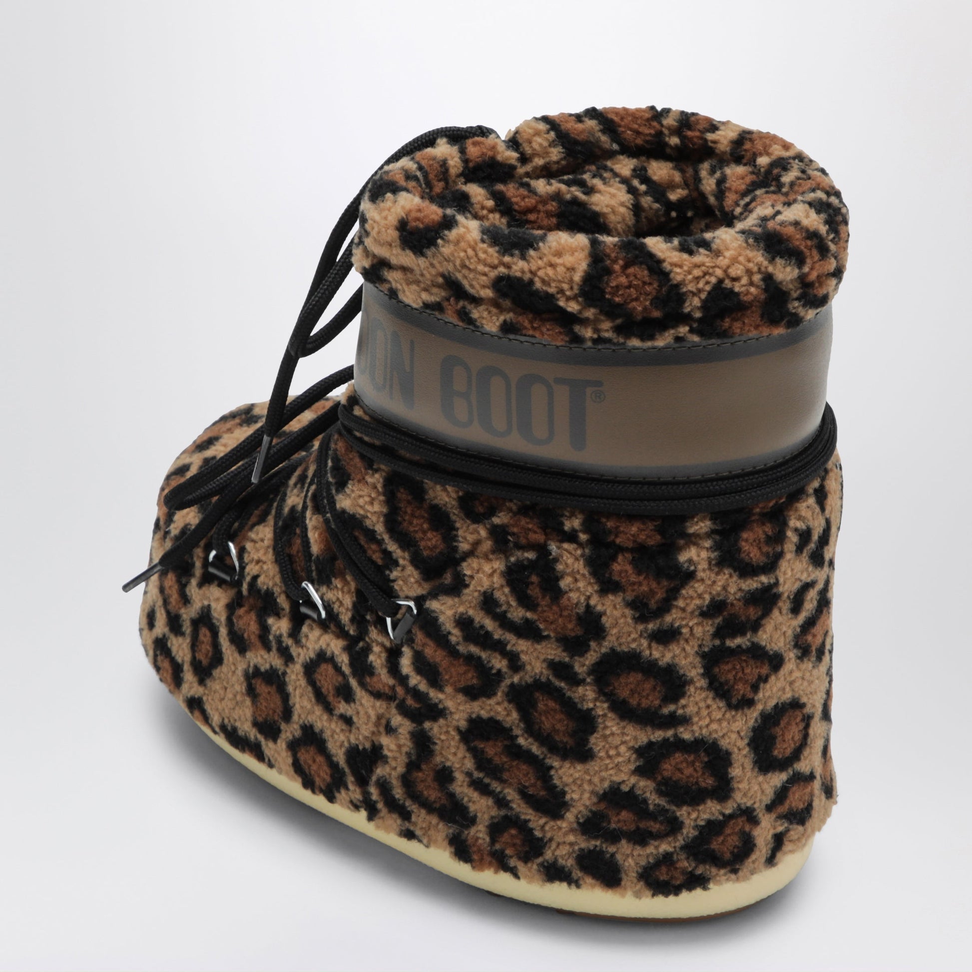 Moon Boot Icon Low Fleece Leopard Boots Women MOON BOOT