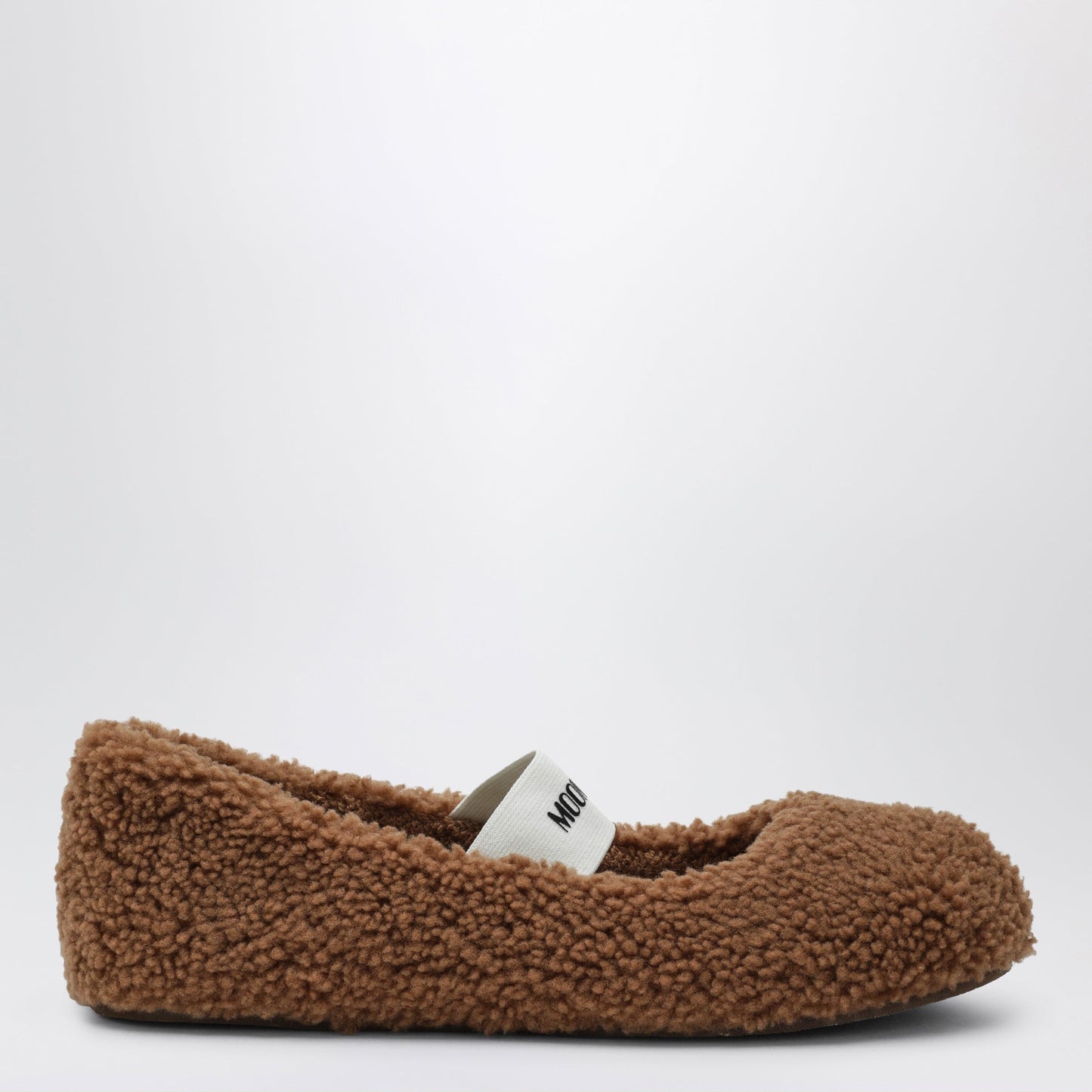 Moon Boot Cognac Shearling Ballerina Women MOON BOOT