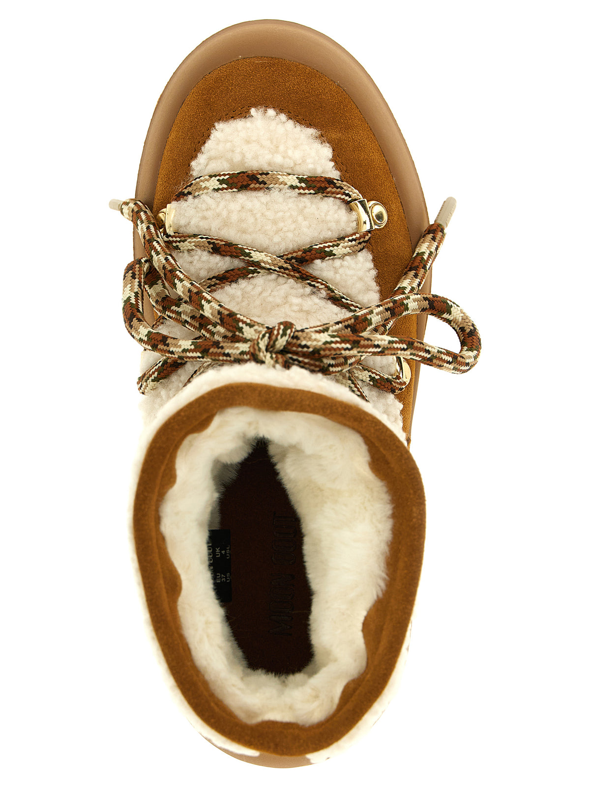 Moon Boot Women 'Mezzaluna' Beige Ankle Boots MOON BOOT