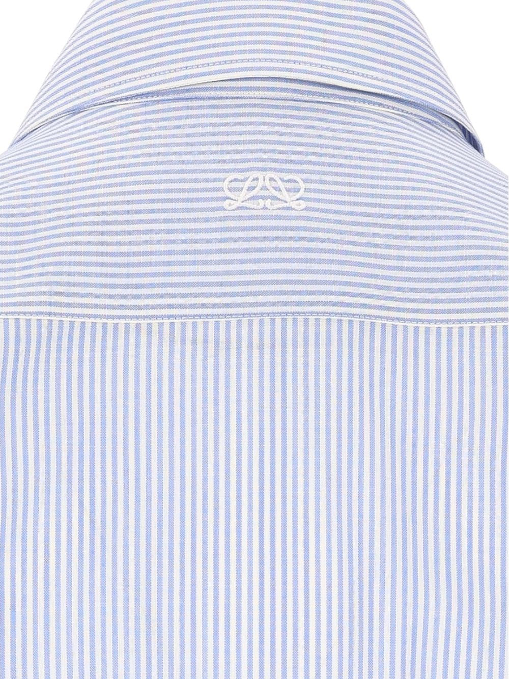 Loewe Women Fluid Wool Striped Shirt LOEWE