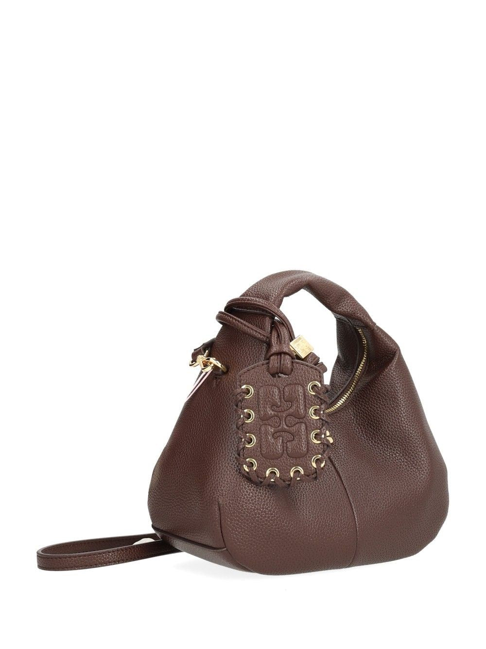 Ganni Women Mini Shoulder Bag With Grained Finish GANNI