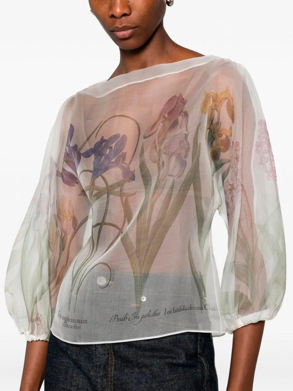 Alberta Ferretti Women Transparent Organza Shirt ALBERTA FERRETTI