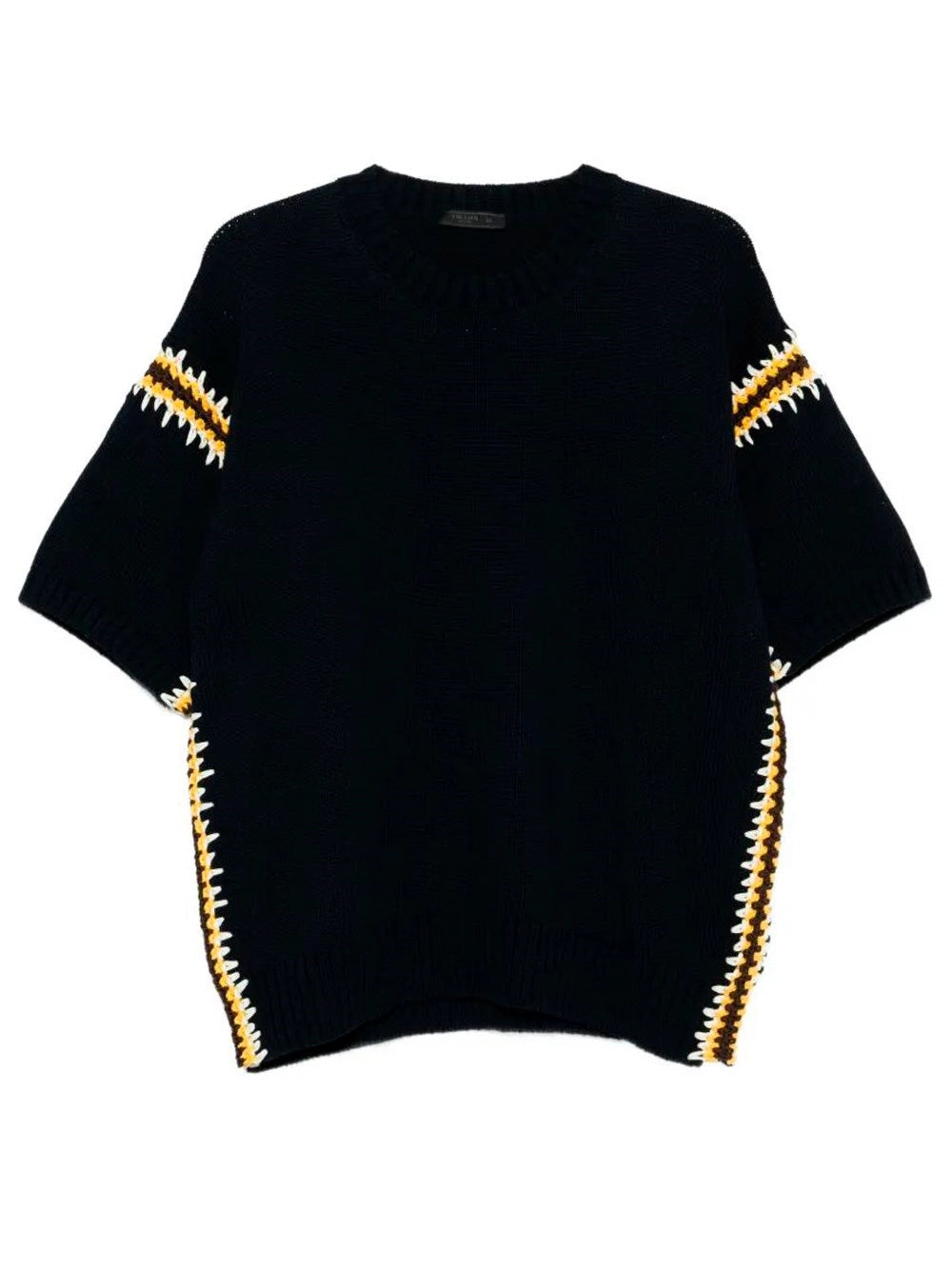 Prada Men Cotton Linen Polo Neck