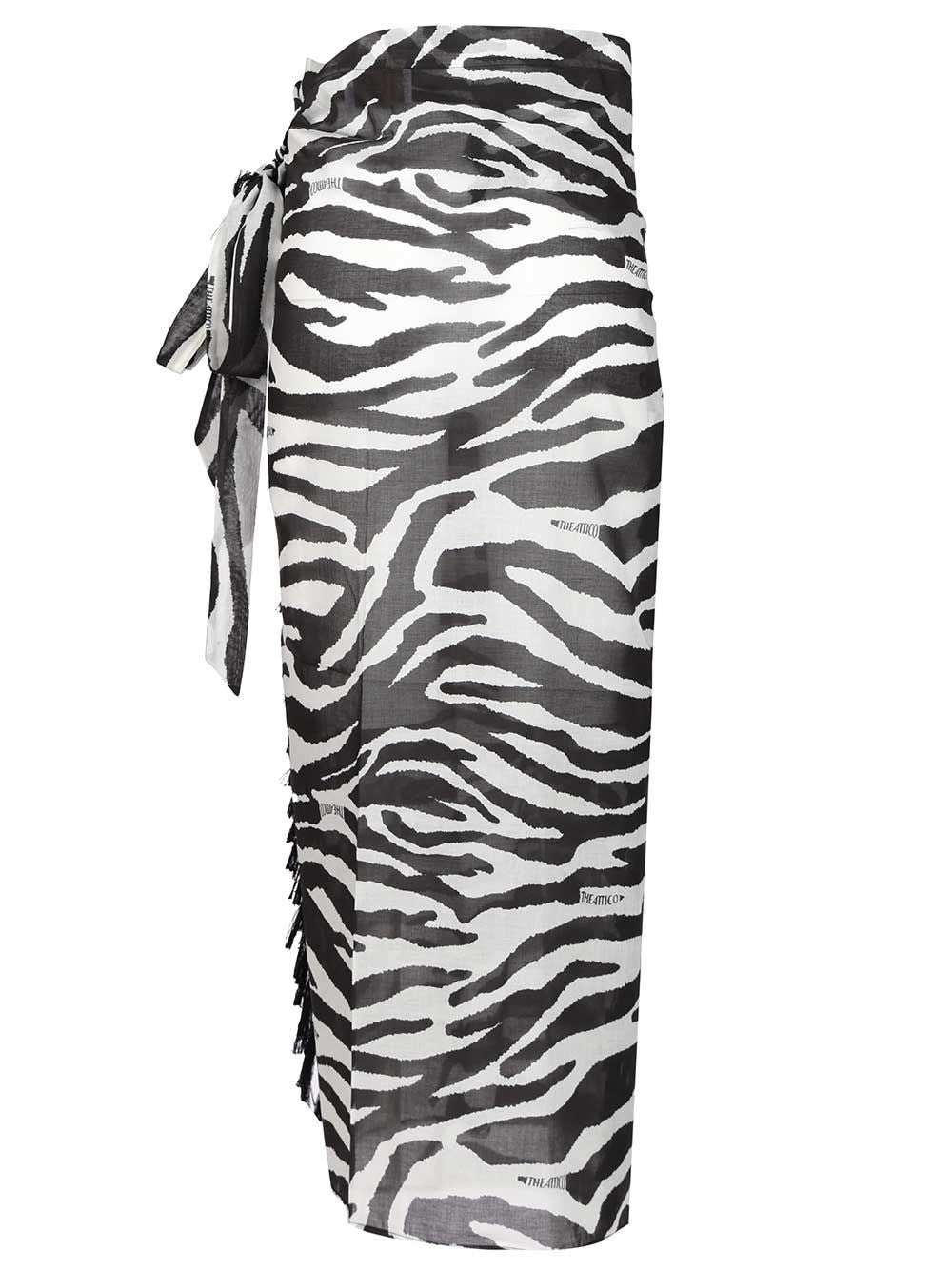 The Attico Women Animal Print Pareo THE ATTICO
