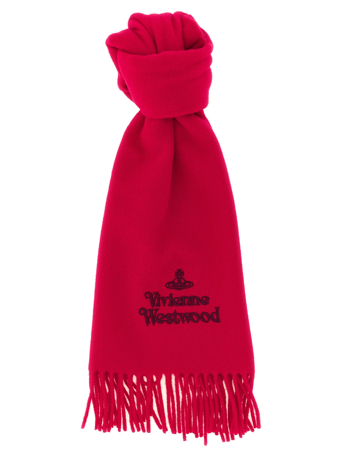Vivienne Westwood Women Scarf With Embroidered Logo VIVIENNE WESTWOOD