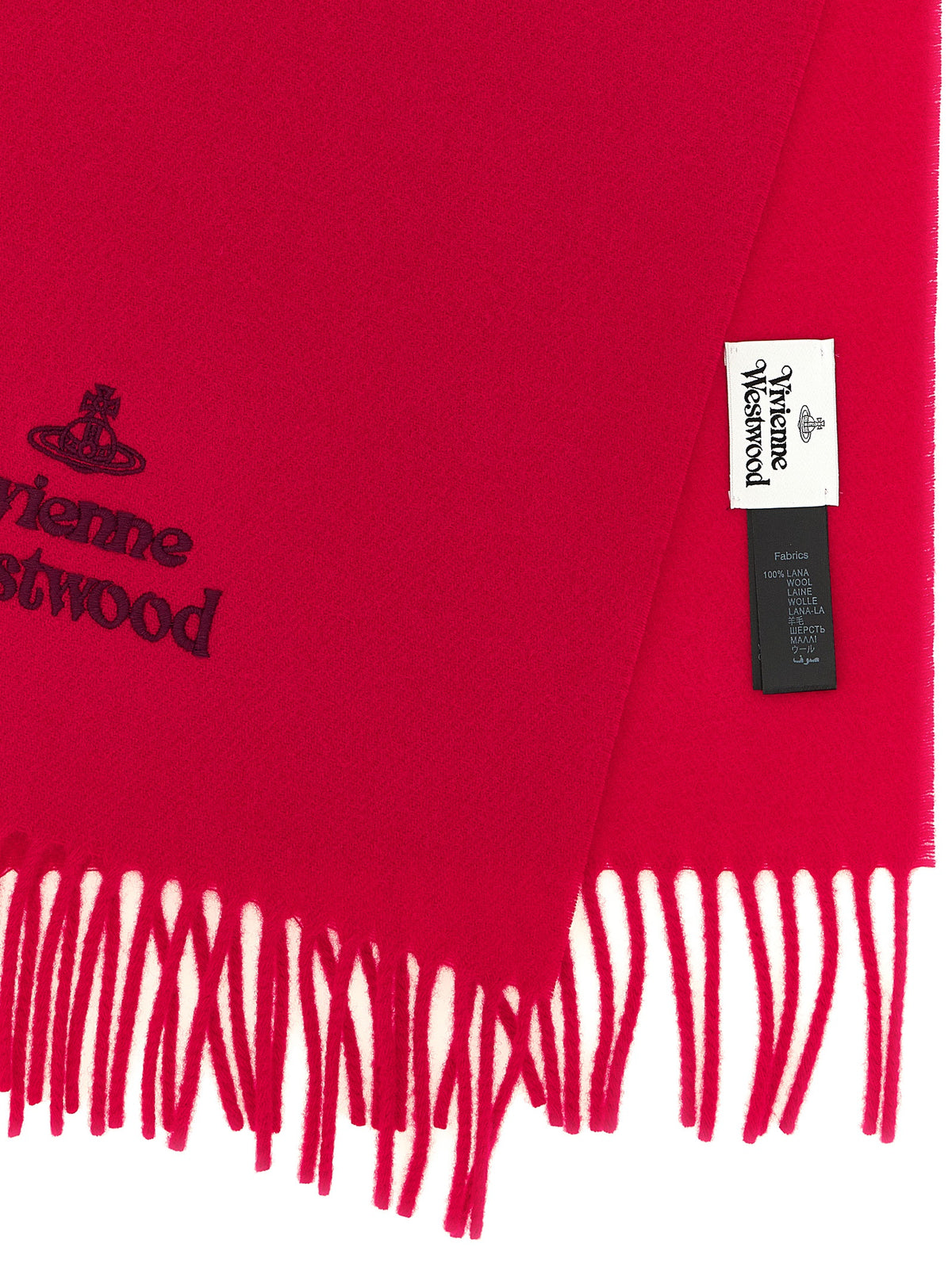Vivienne Westwood Women Scarf With Embroidered Logo VIVIENNE WESTWOOD