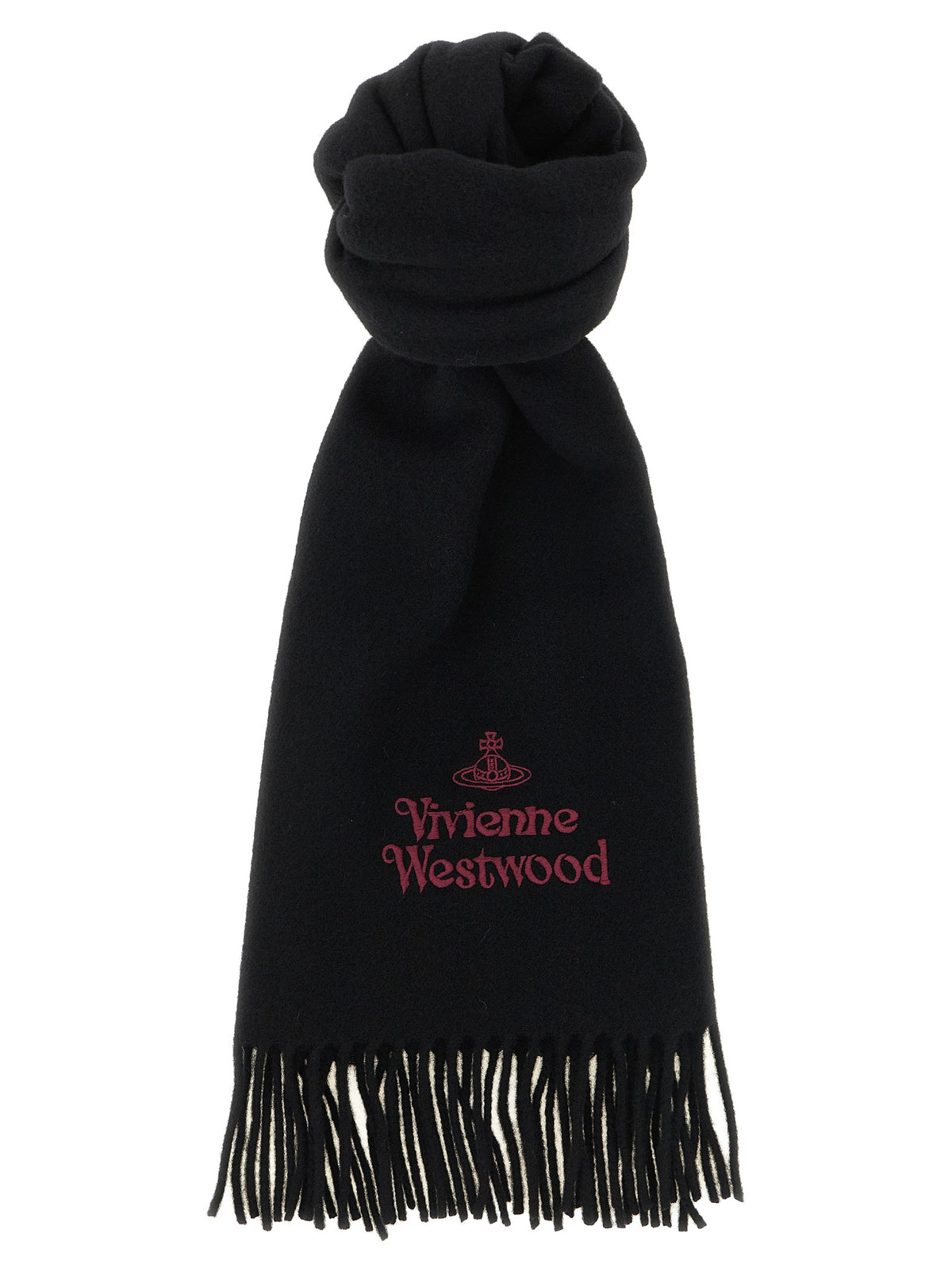 Vivienne Westwood Women Logo Embroidery Scarf VIVIENNE WESTWOOD