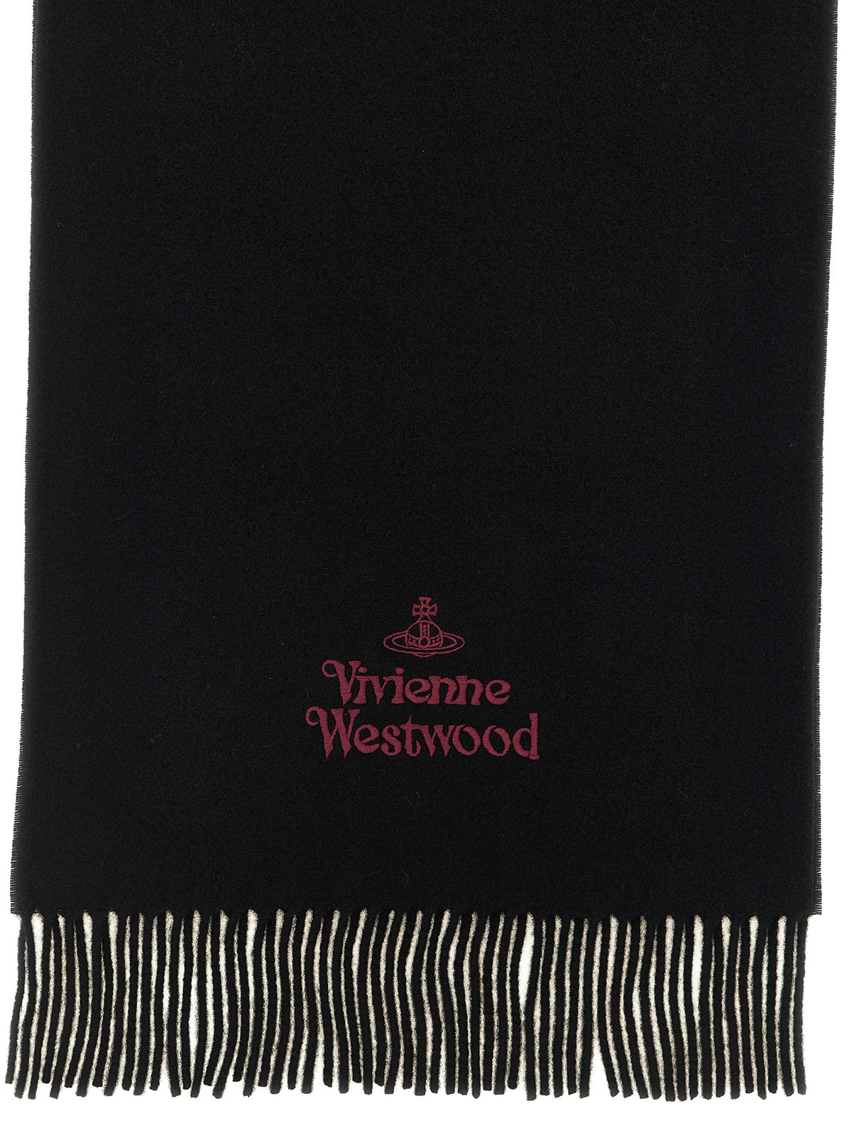 Vivienne Westwood Women Logo Embroidery Scarf VIVIENNE WESTWOOD