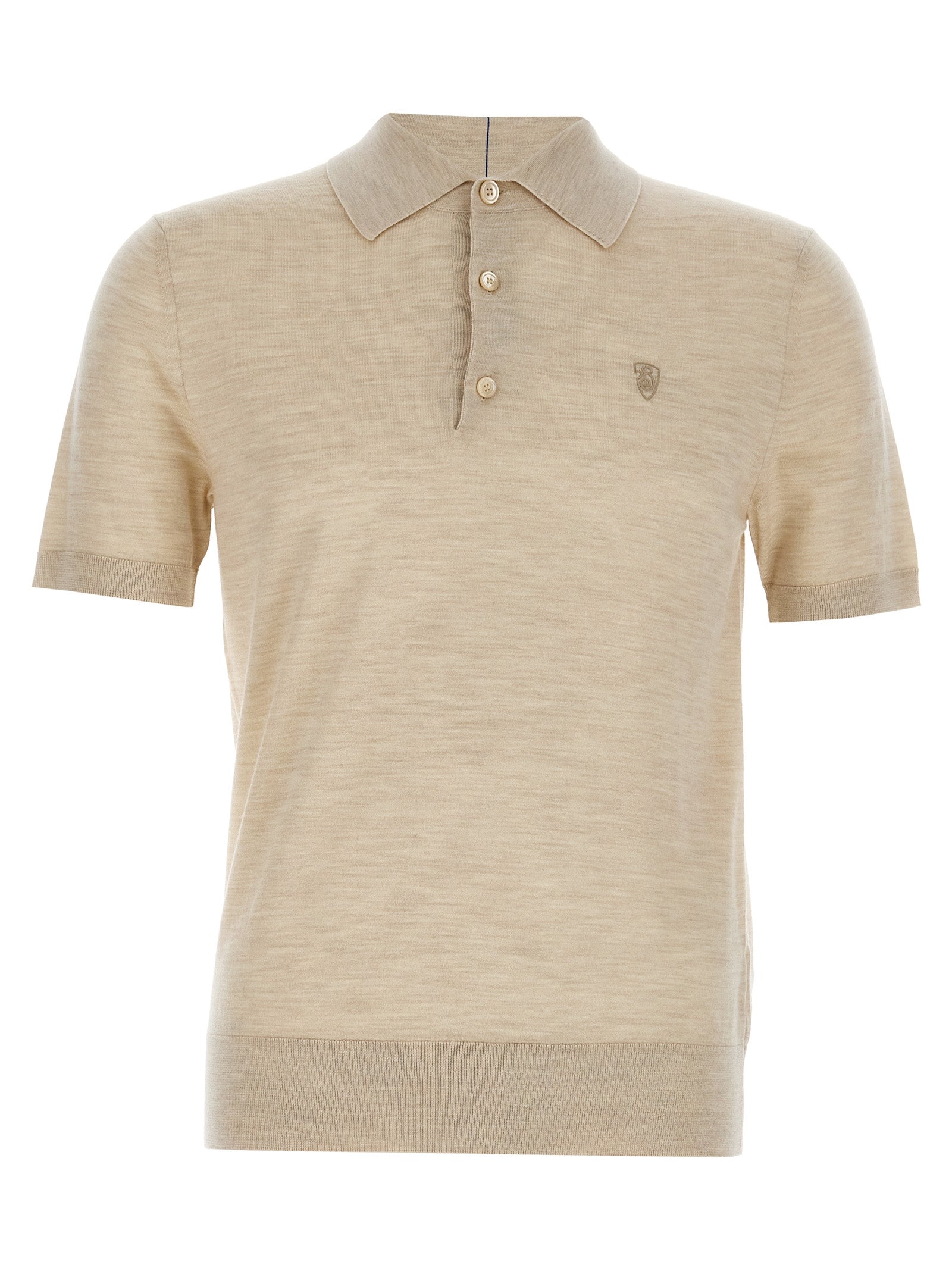Burberry Men Wool Polo Shirt BURBERRY