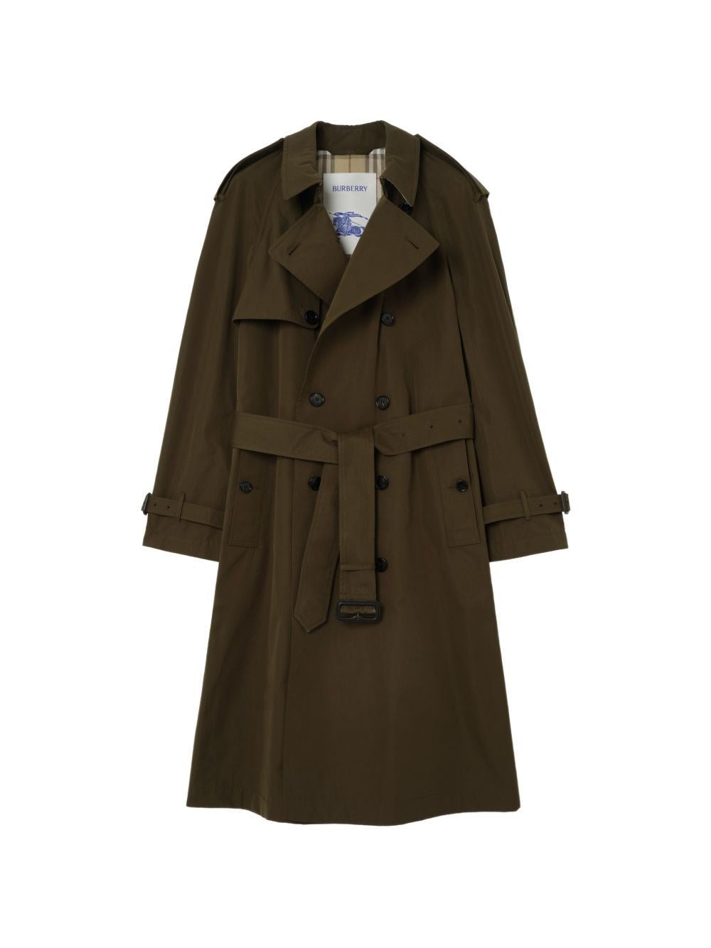 Burberry Men Long And Light Cotton Trench Coat BURBERRY