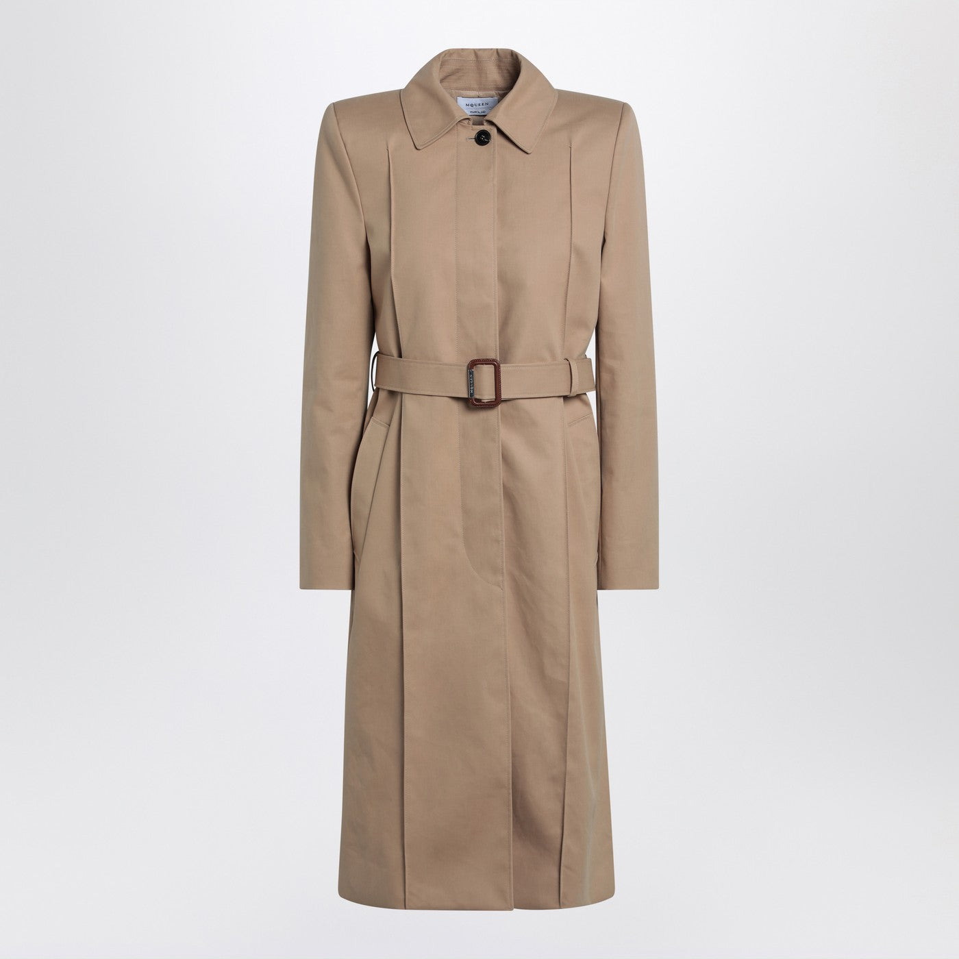 Alexander Mcqueen Beige Trench Coat With Belt Women ALEXANDER MCQUEEN