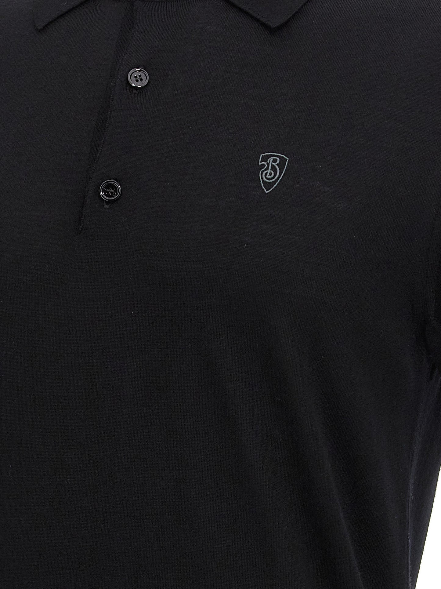 Burberry Men Wool Polo Shirt BURBERRY