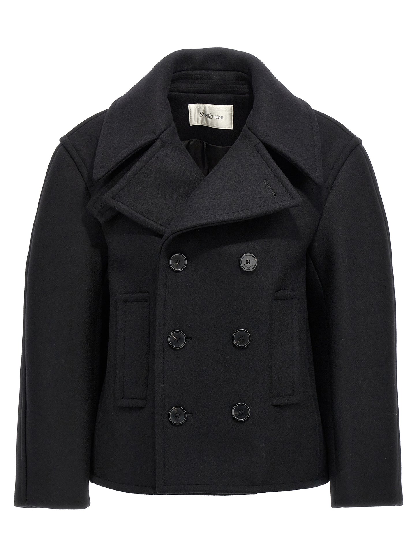 Saint Laurent Women Oversized Caban Coat SAINT LAURENT