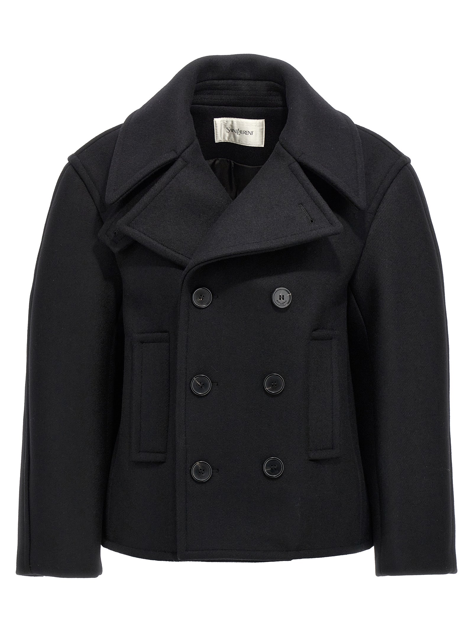 Saint Laurent Women Oversized Caban Coat SAINT LAURENT