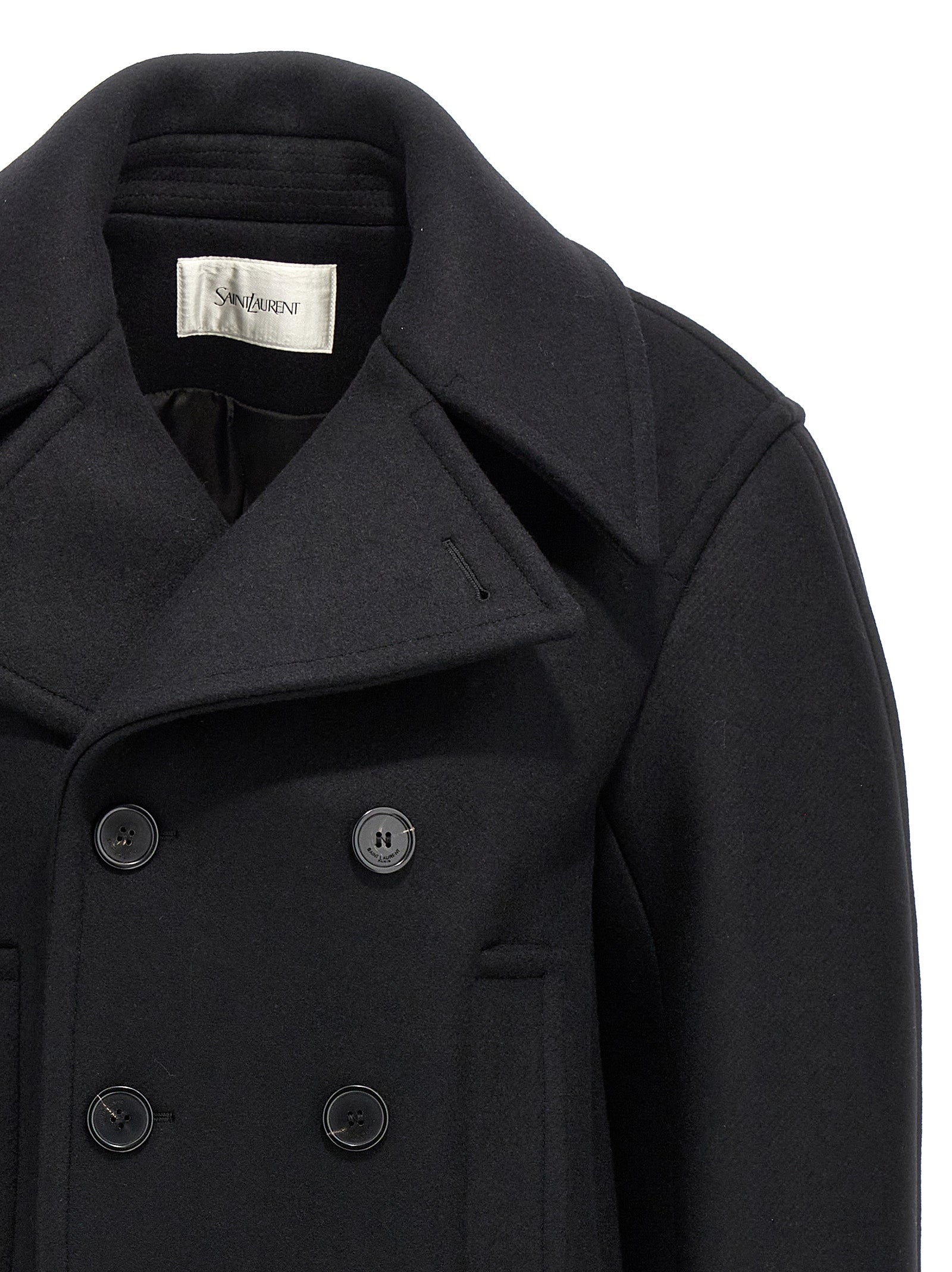 Saint Laurent Women Oversized Caban Coat SAINT LAURENT
