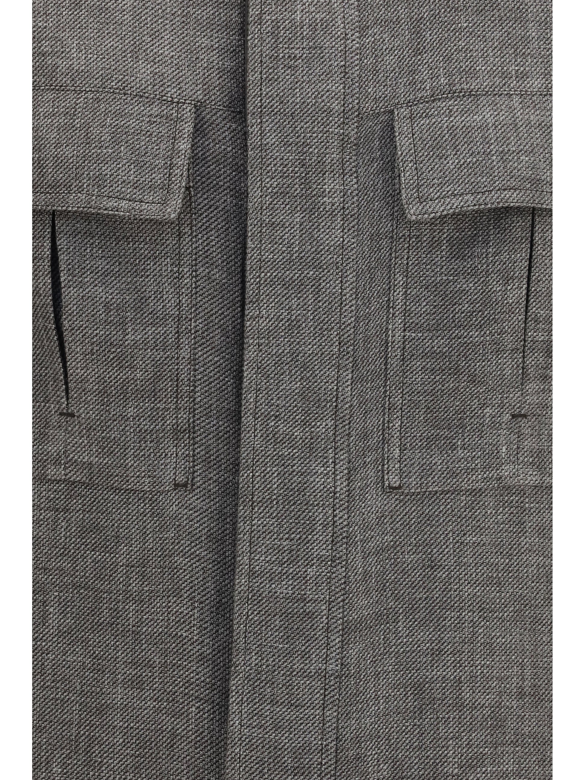 Zegna Men High-Collar Shirt Jacket ZEGNA