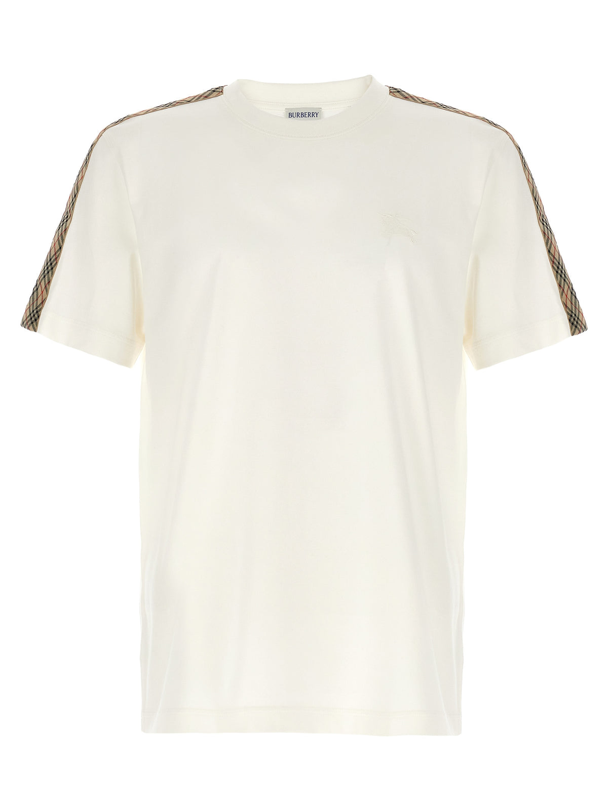 Burberry Men Check Tape T-Shirt BURBERRY