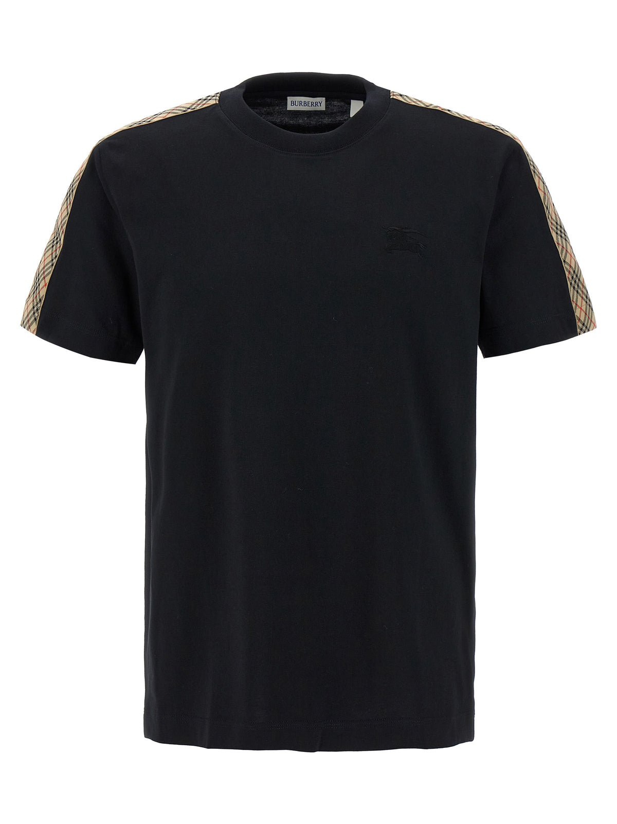 Burberry Men Check Tape T-Shirt BURBERRY