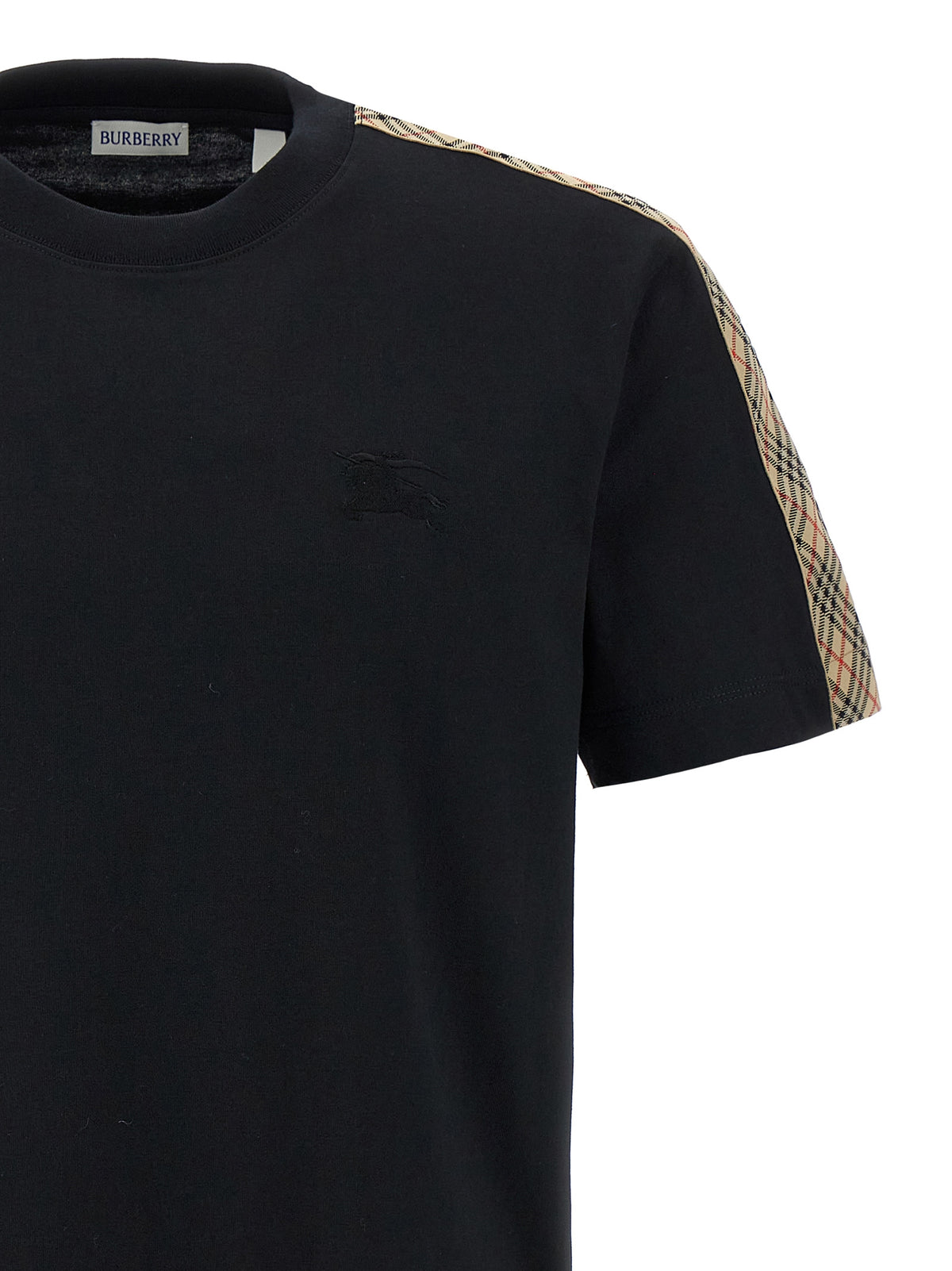 Burberry Men Check Tape T-Shirt BURBERRY