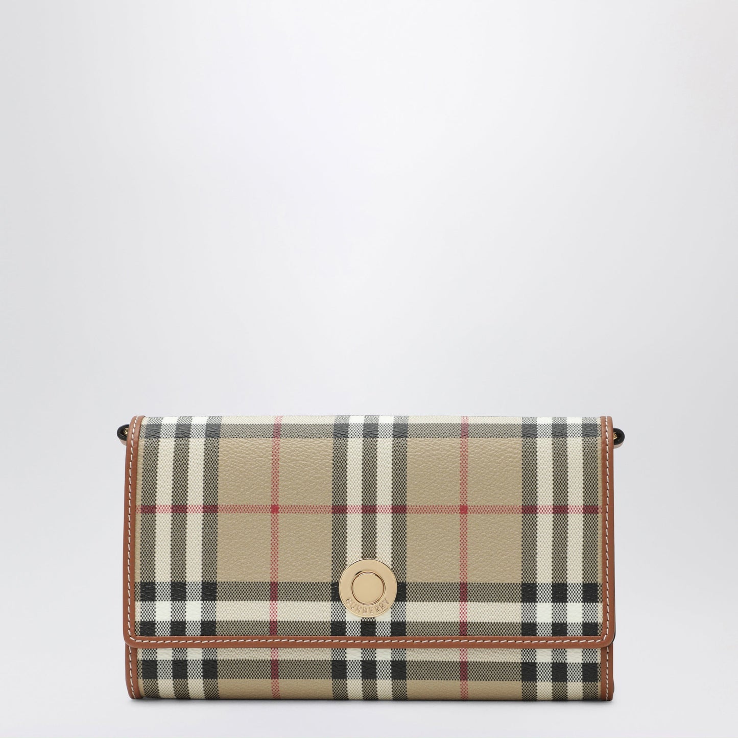 Burberry Check Chain Wallet Women BURBERRY