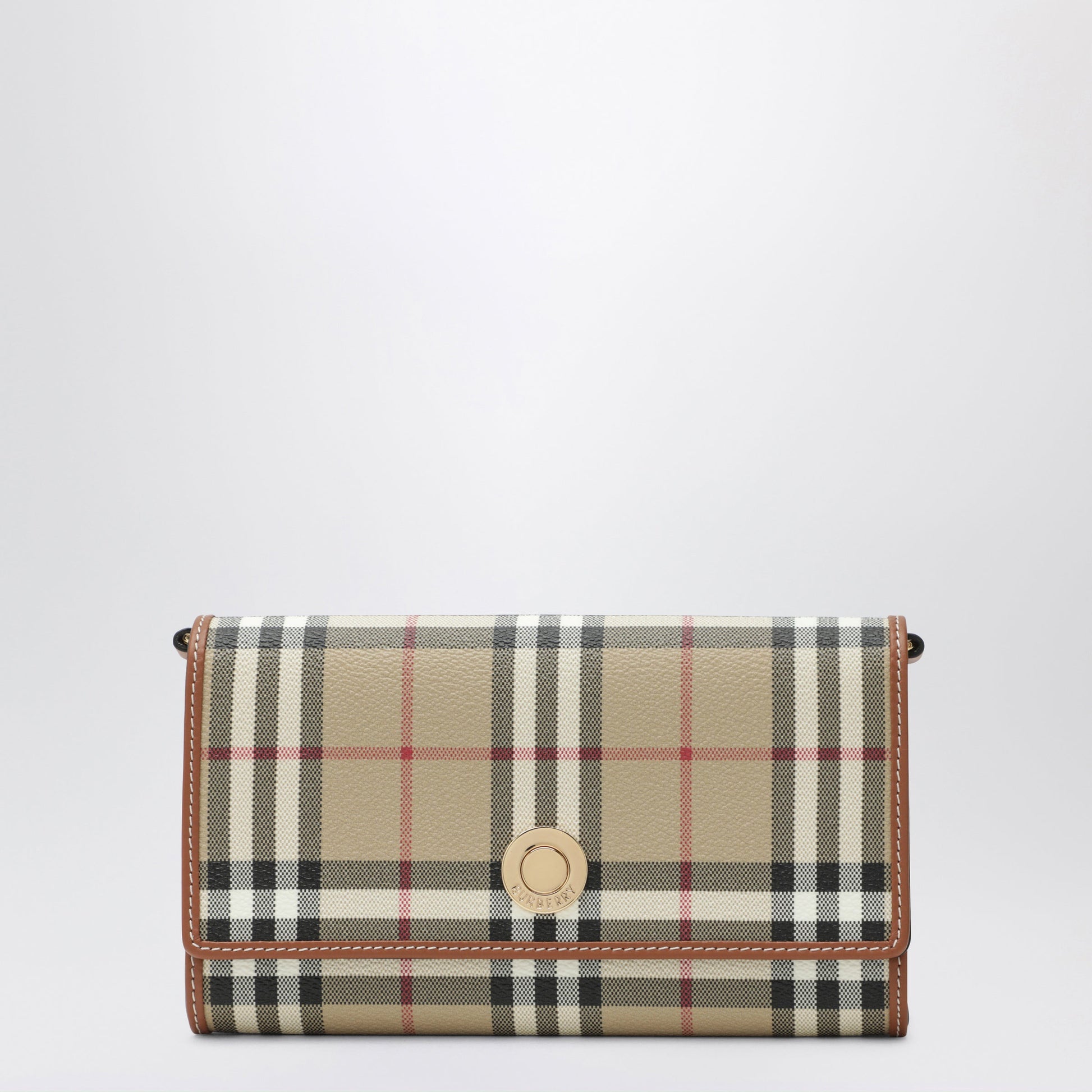 Burberry Check Chain Wallet Women BURBERRY