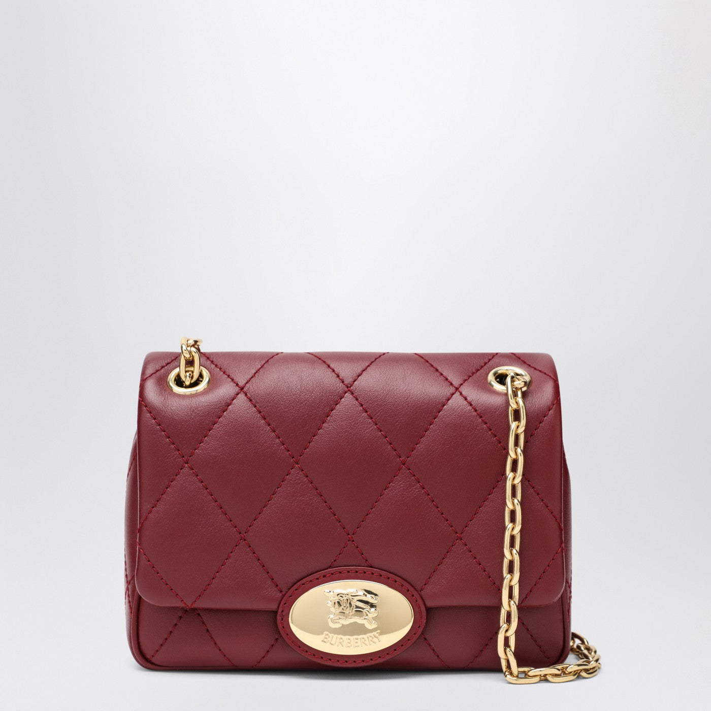 Burberry Strand Medium Bag Burgundy Women BURBERRY