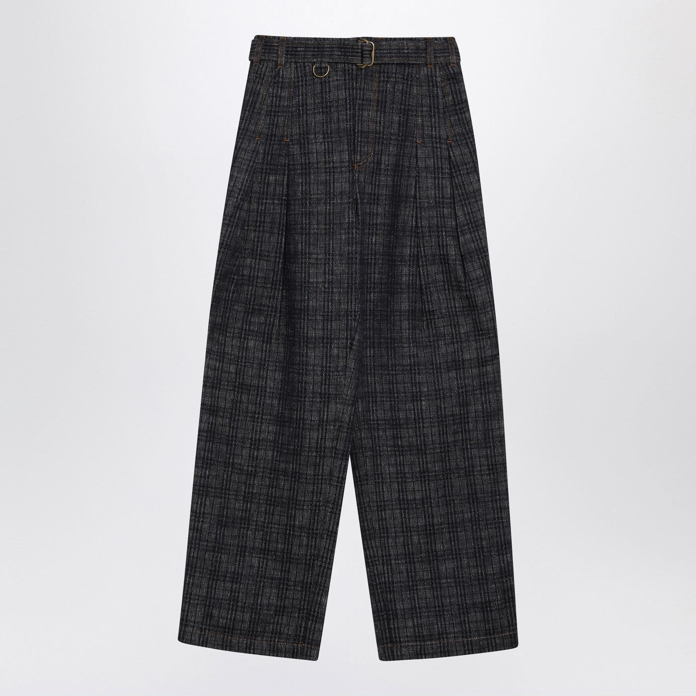 Burberry Indigo Jeans In Check Pattern Denim Women BURBERRY
