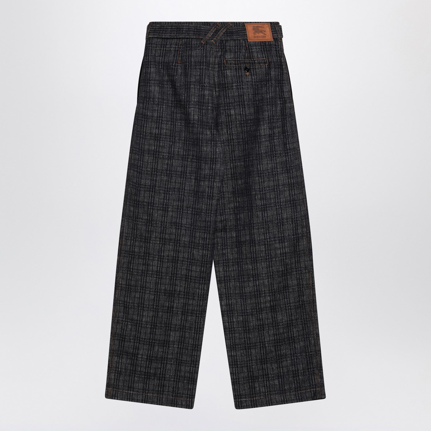 Burberry Indigo Jeans In Check Pattern Denim Women BURBERRY