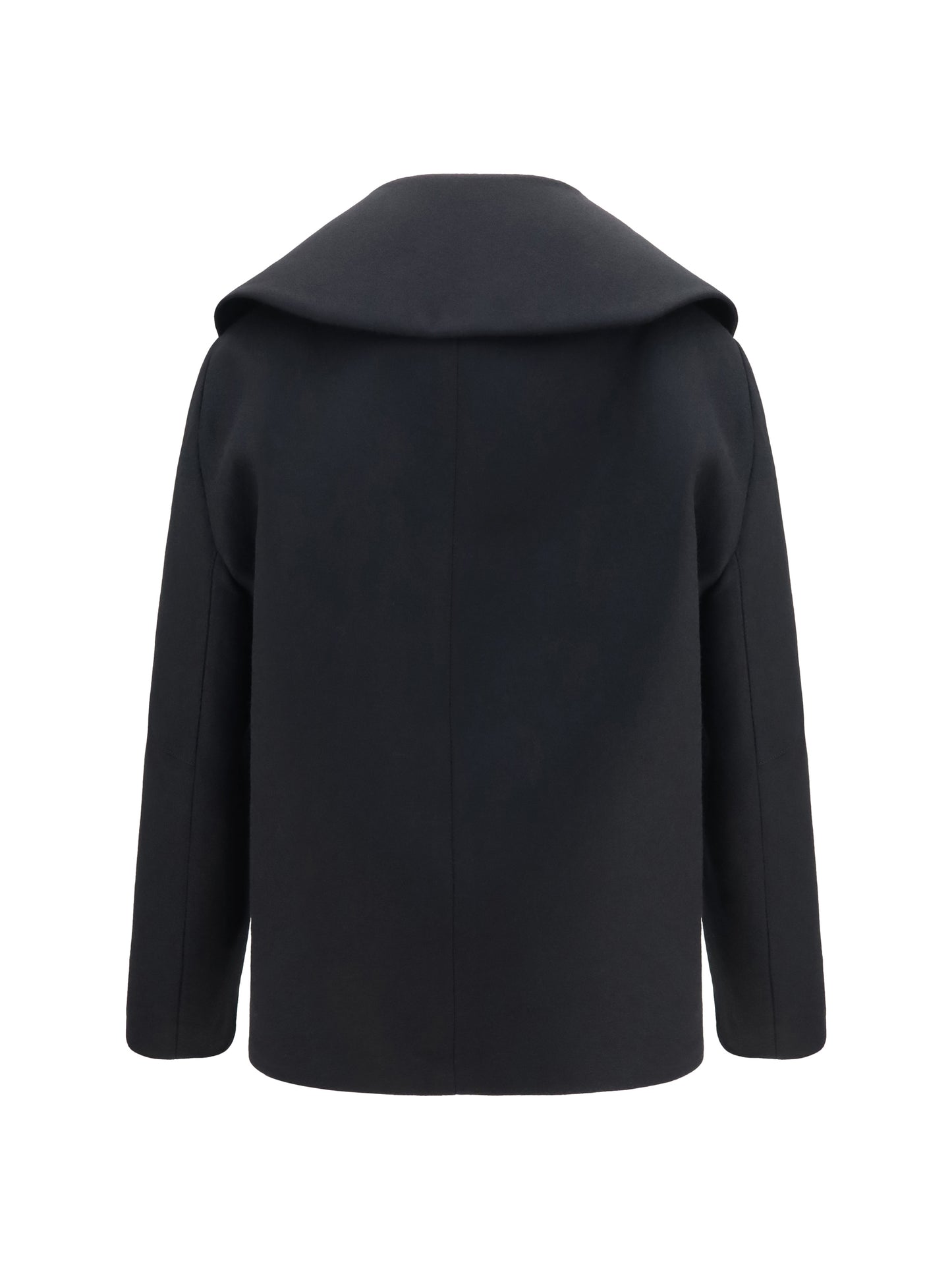 Balenciaga Women Structured High-Neck Peacoat BALENCIAGA