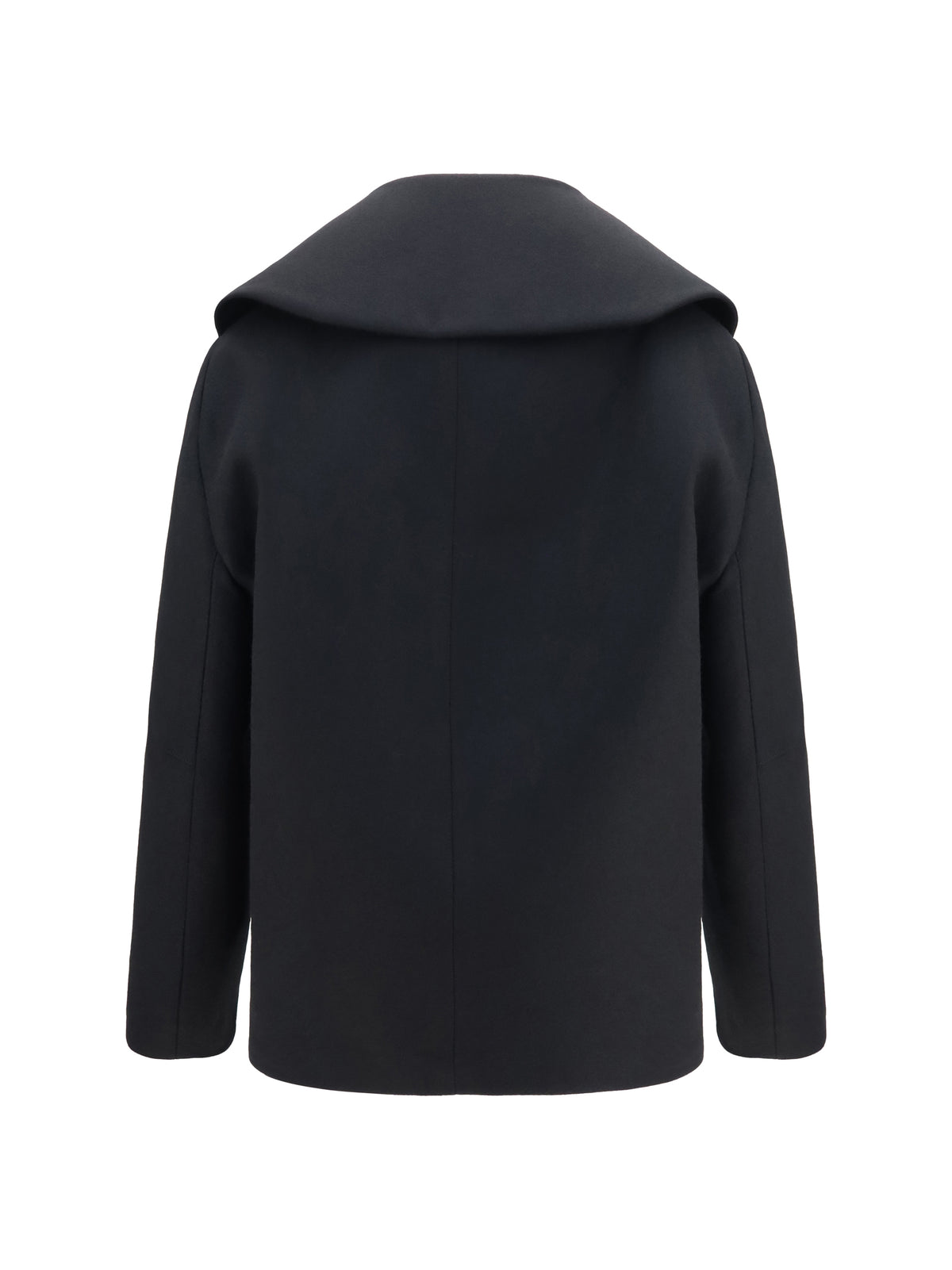Balenciaga Women Structured High-Neck Peacoat BALENCIAGA