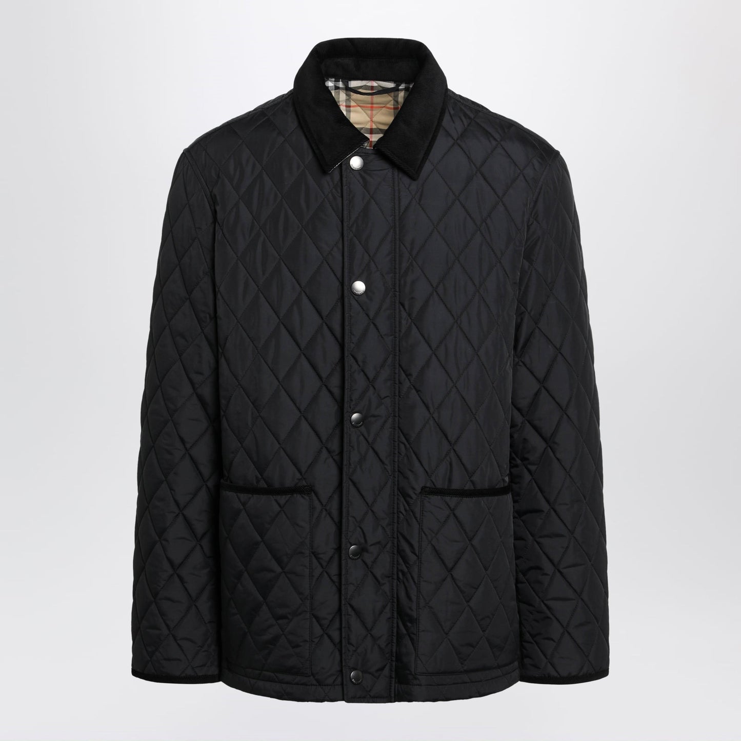 Burberry Black Haddington Quilted Nylon Jacket Men BURBERRY