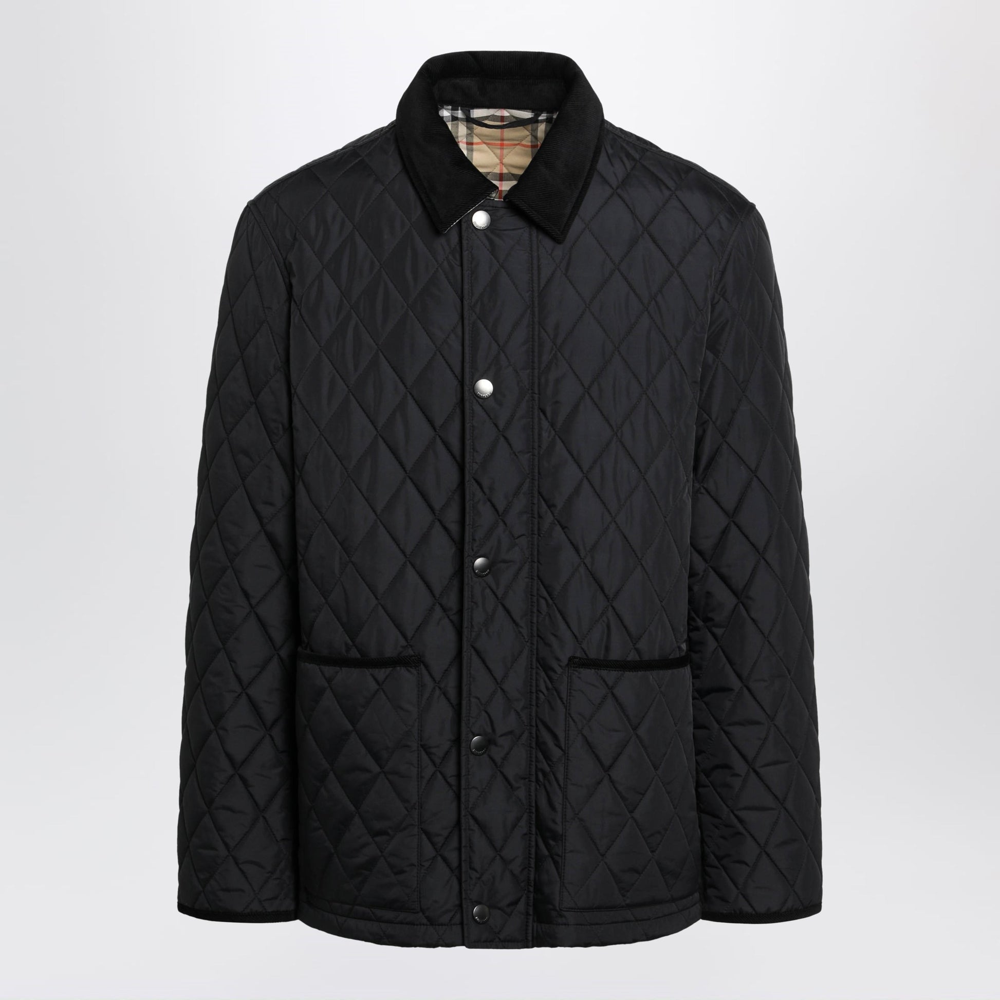 Burberry Black Haddington Quilted Nylon Jacket Men BURBERRY