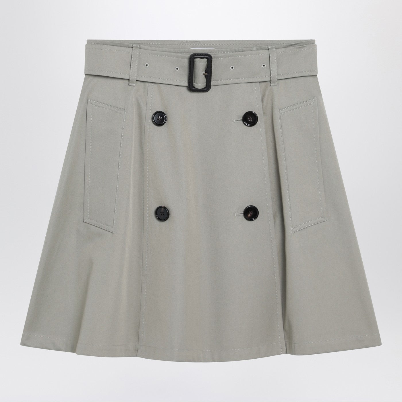 Burberry Beige Trench Mini Skirt In Gabardine Women BURBERRY