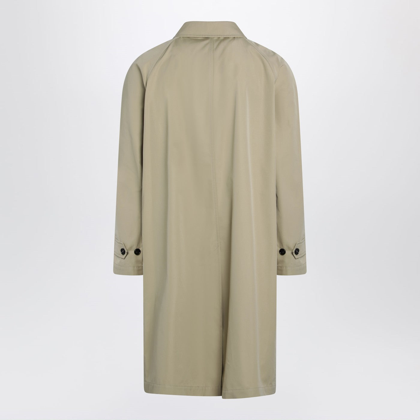 Burberry Beige Cotton Overcoat Men BURBERRY