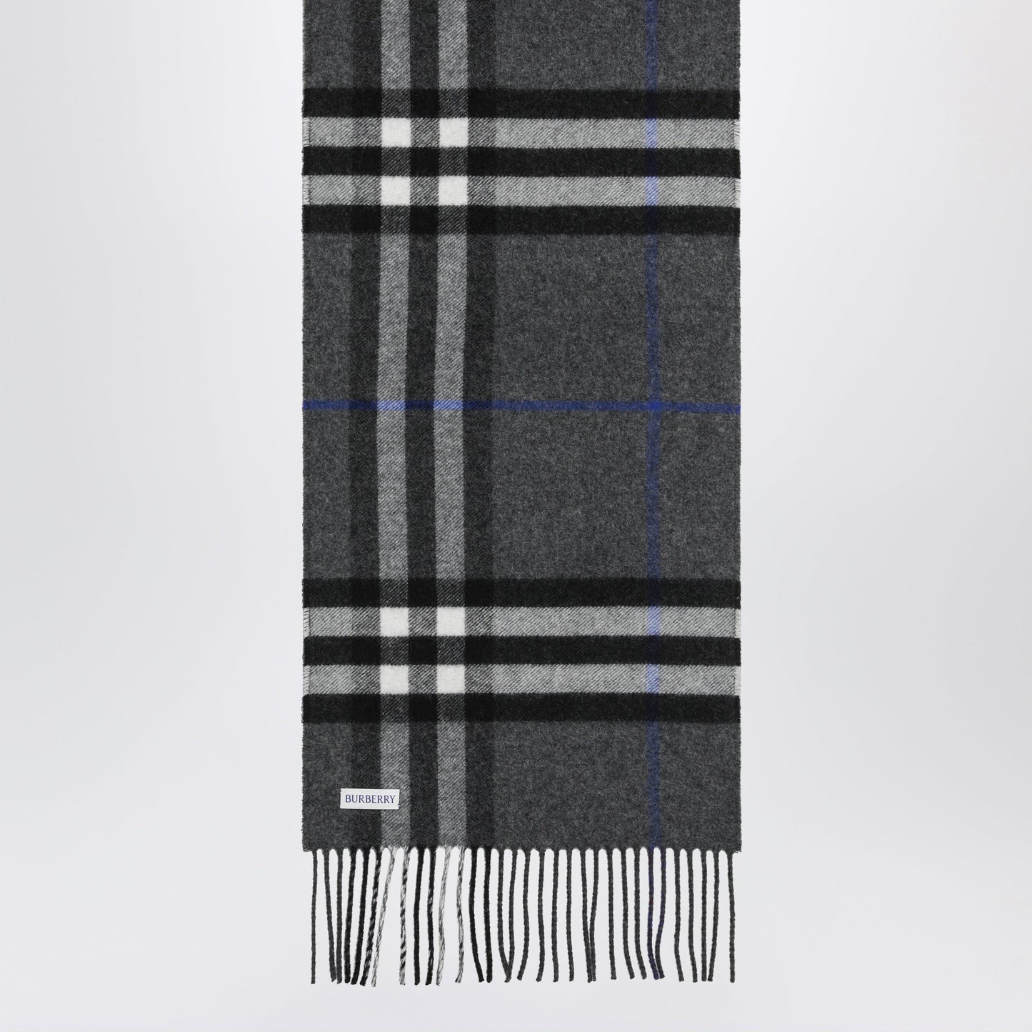 Burberry Reversible Check Cashmere Scarf In Grey Women BURBERRY
